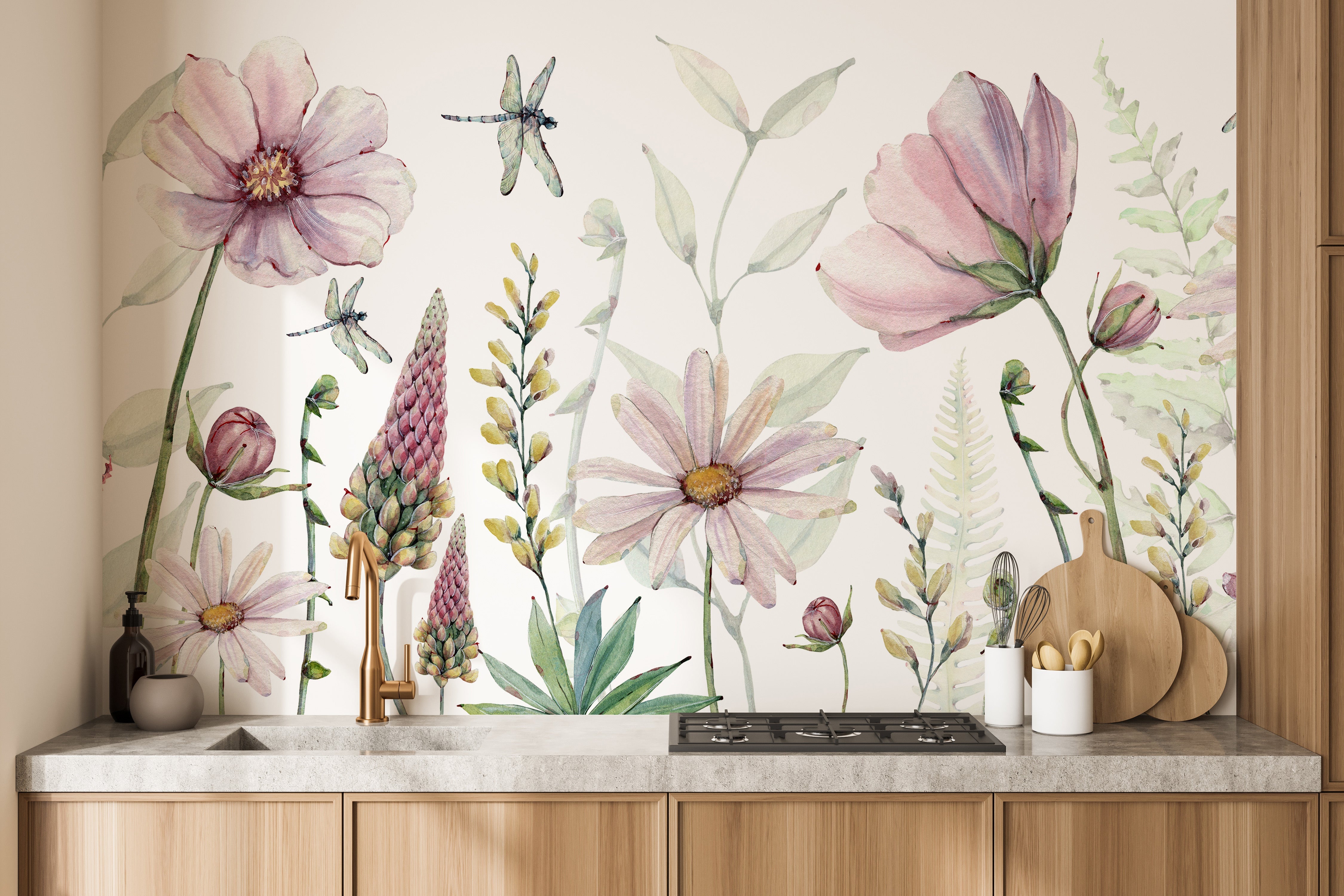 Fabulous Flowers wallpaper mural