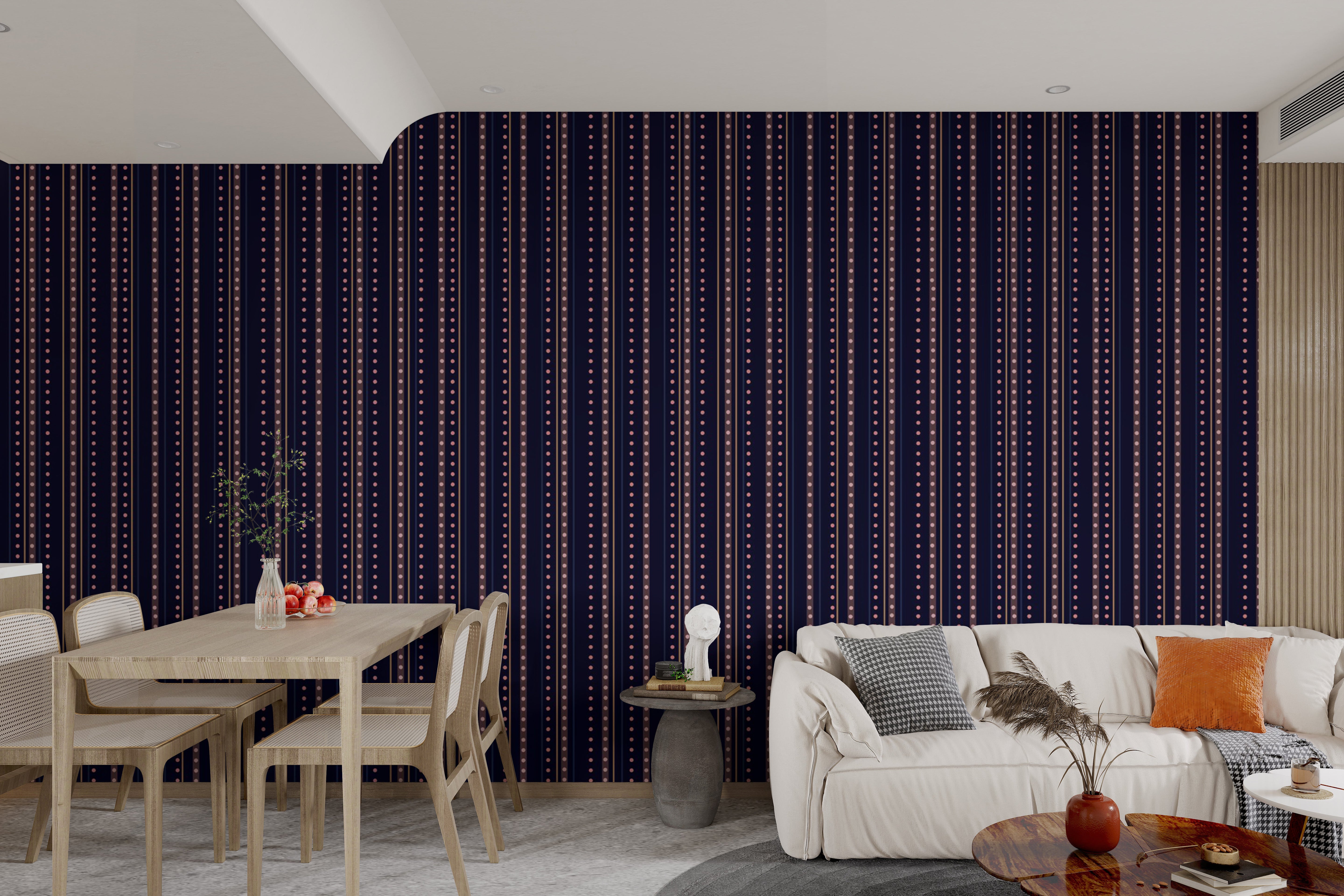 Stylish indigo wallpaper with celestial vibes