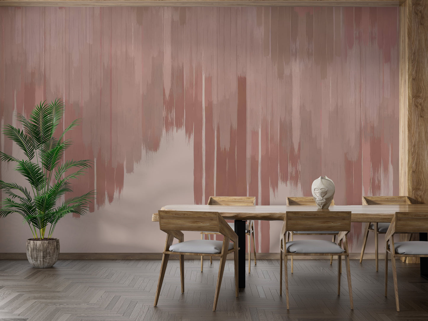 Copper Pink Foliage Wallpaper - Giffywalls