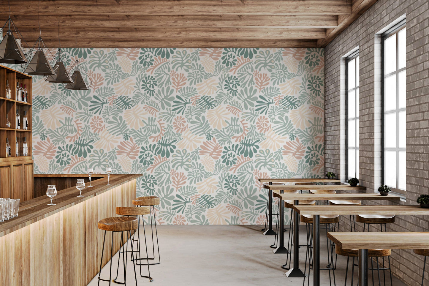 Self-adhesive Botanical Elegance wallpaper for walls