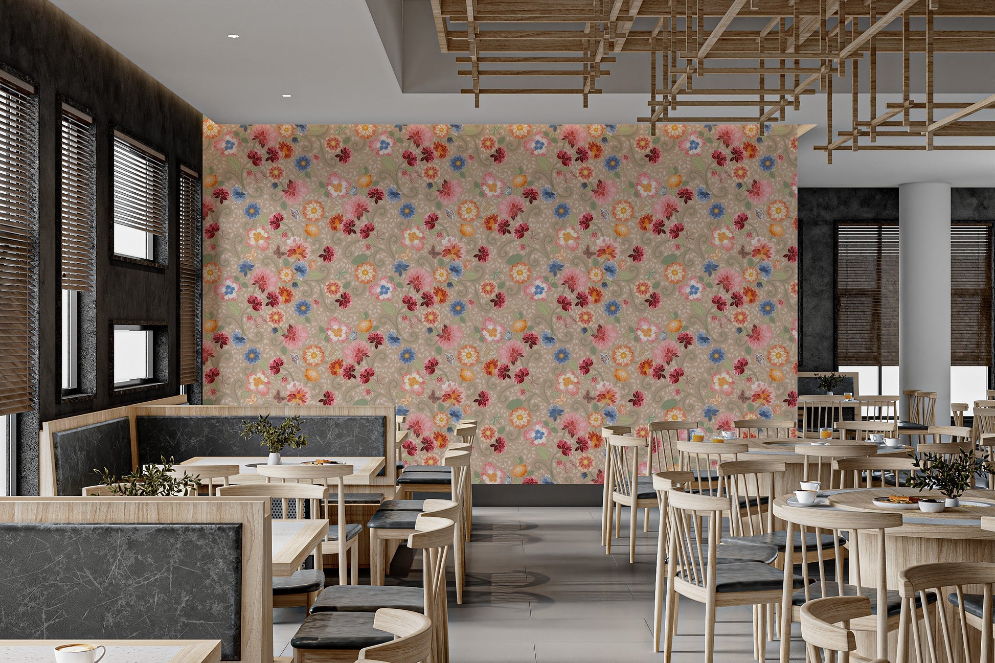 Provence floral wallpaper for classic spaces