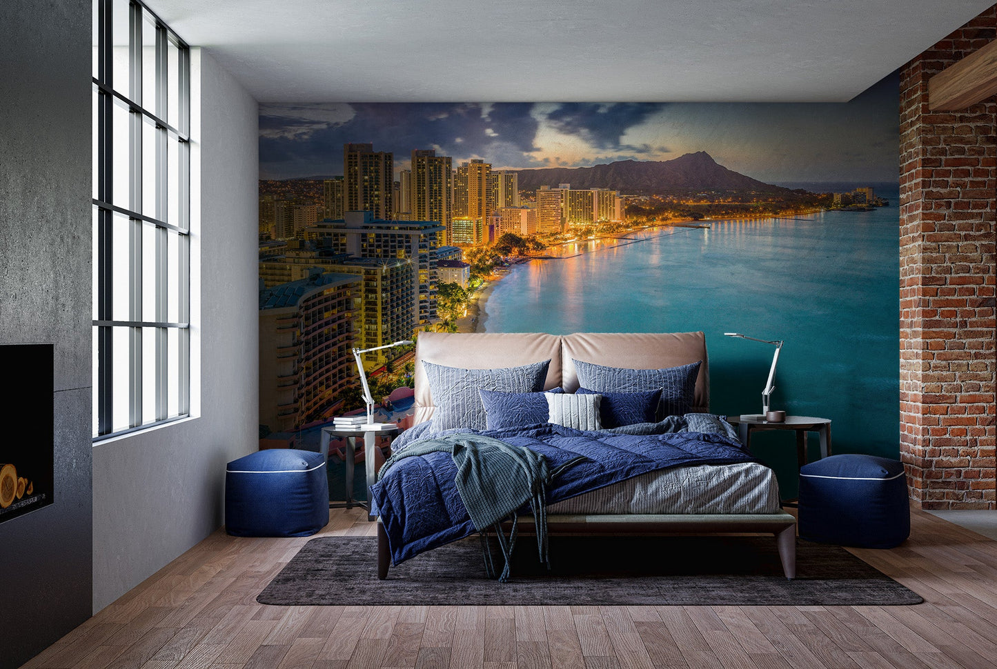 Waikiki Beach Hawaii Wall Mural - Giffywalls