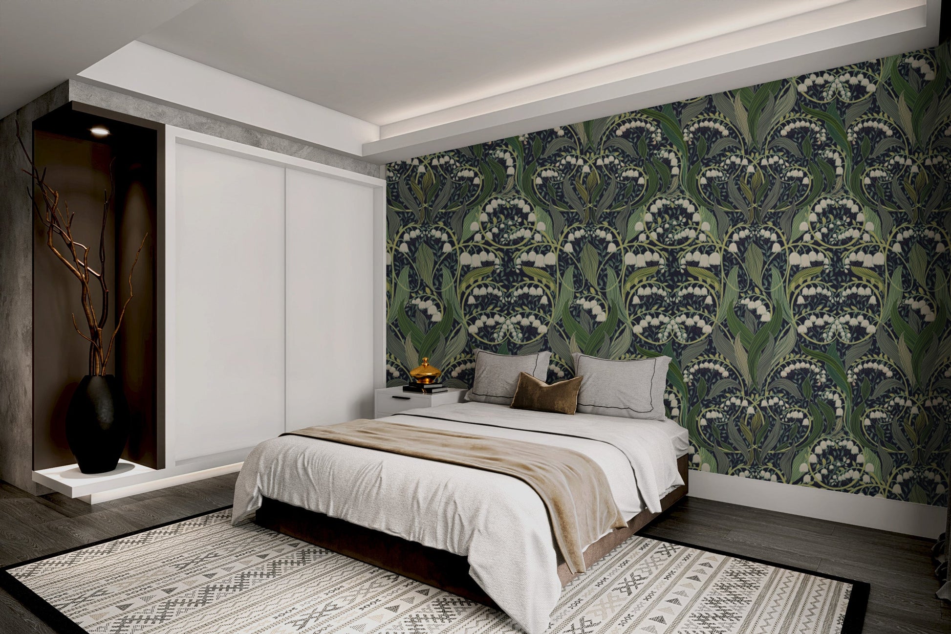 Sophisticated Victorian Valley wallpaper featuring timeless elegance.
