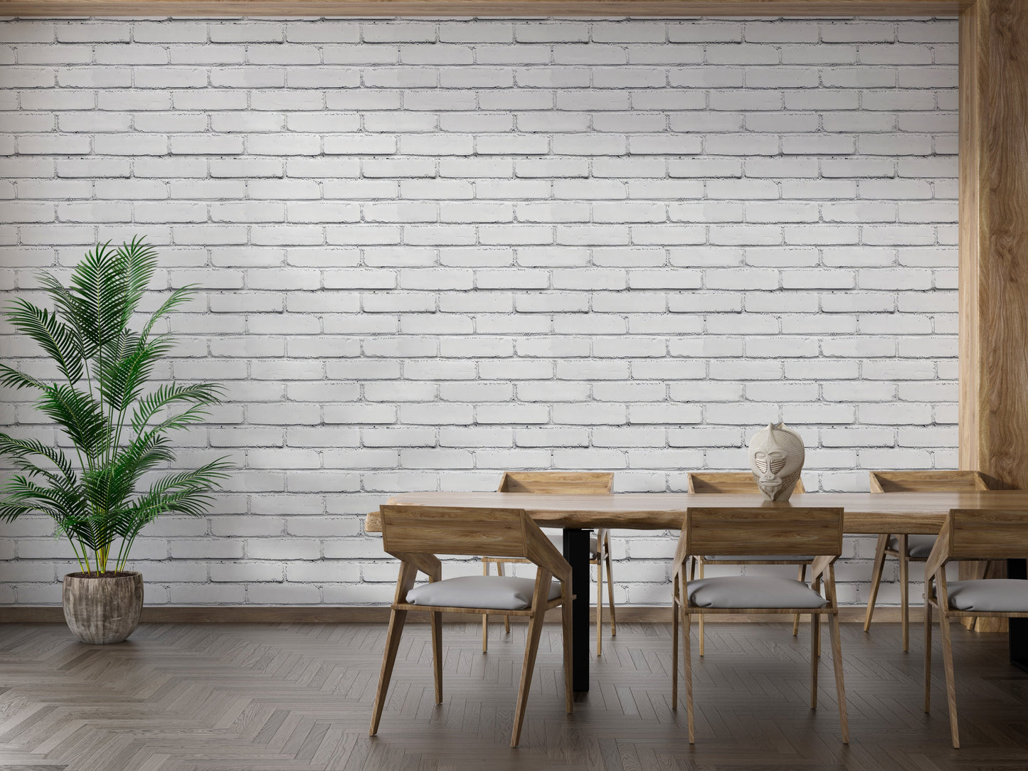 Faux Brick Wallpaper Mural - Giffywalls