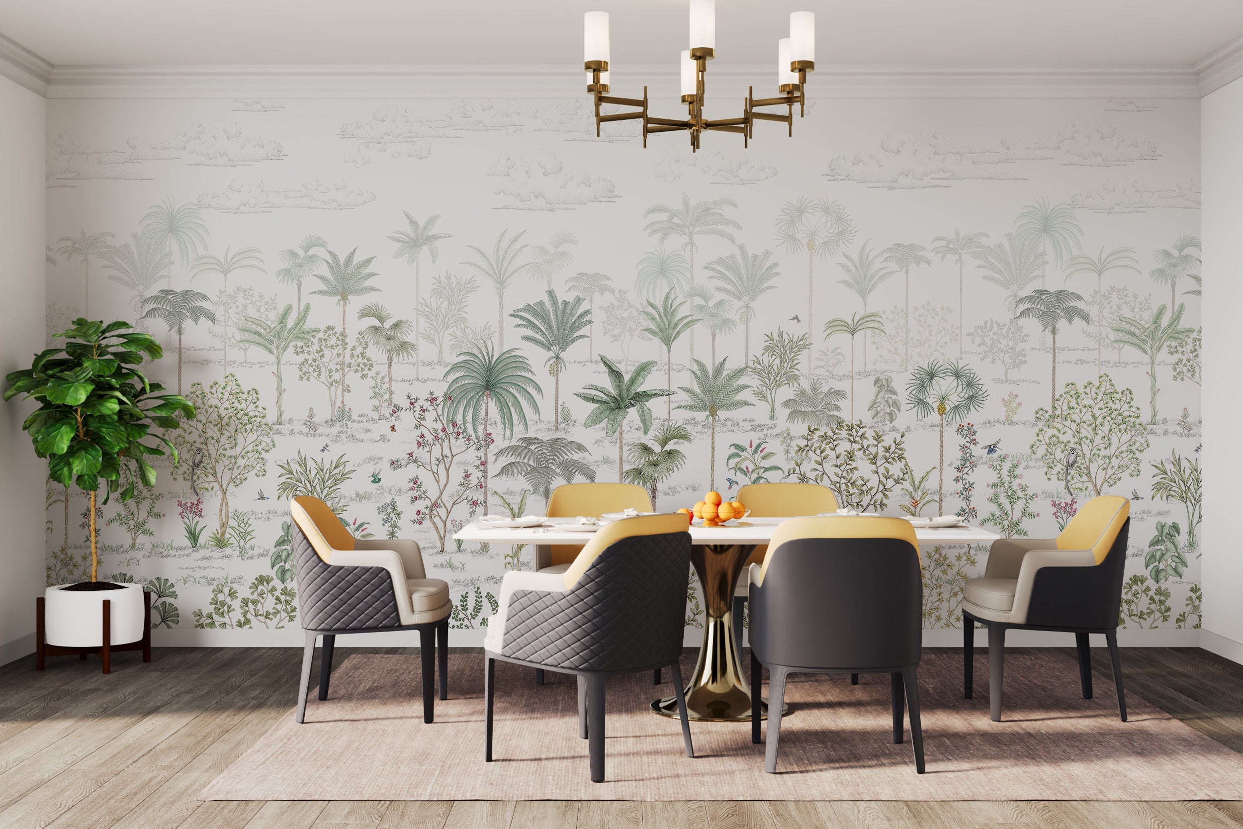 Tropical Jungle Wall Mural - Giffywalls