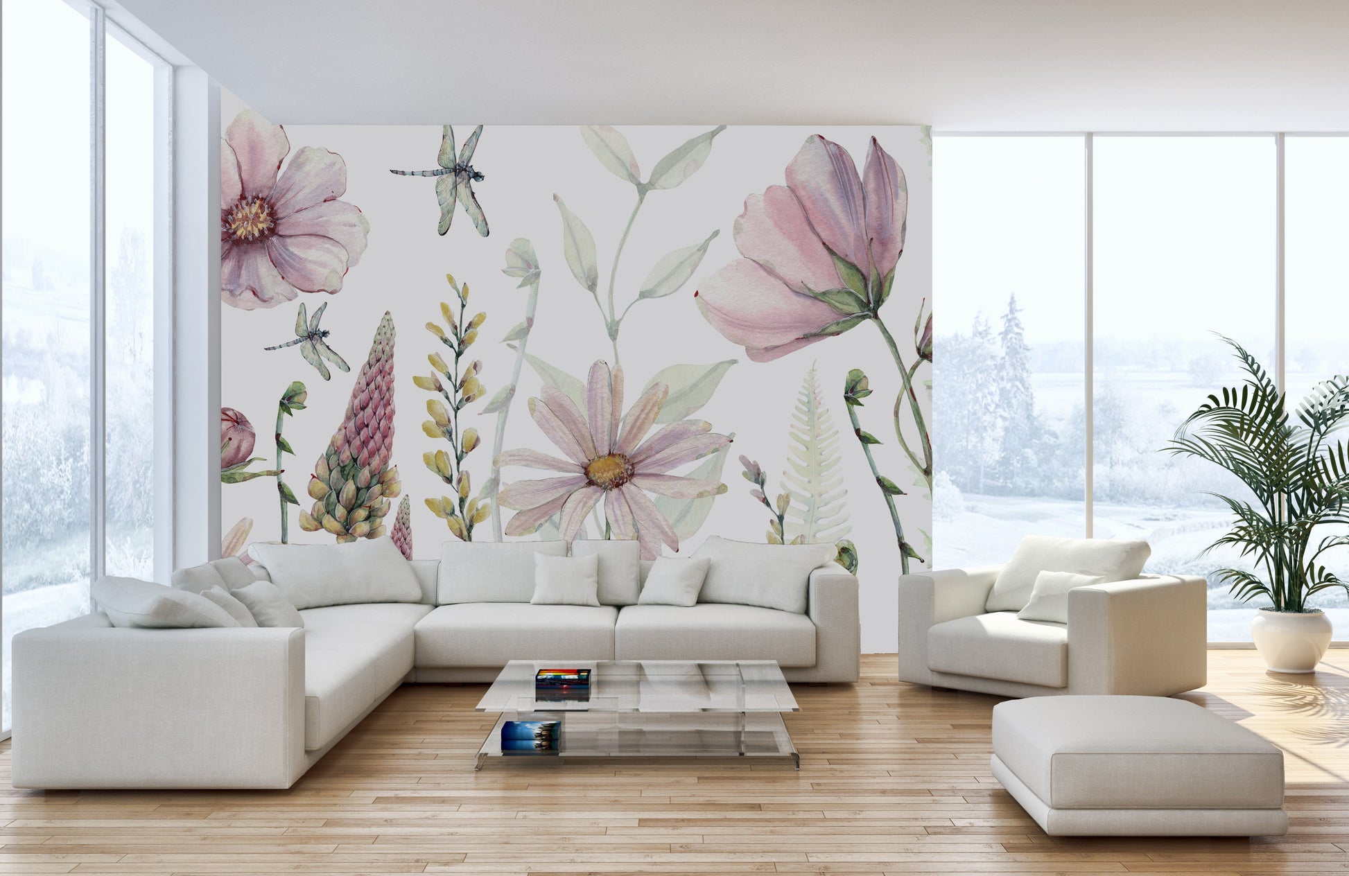 Fabulous Flowers wallpaper for wall - Giffywalls