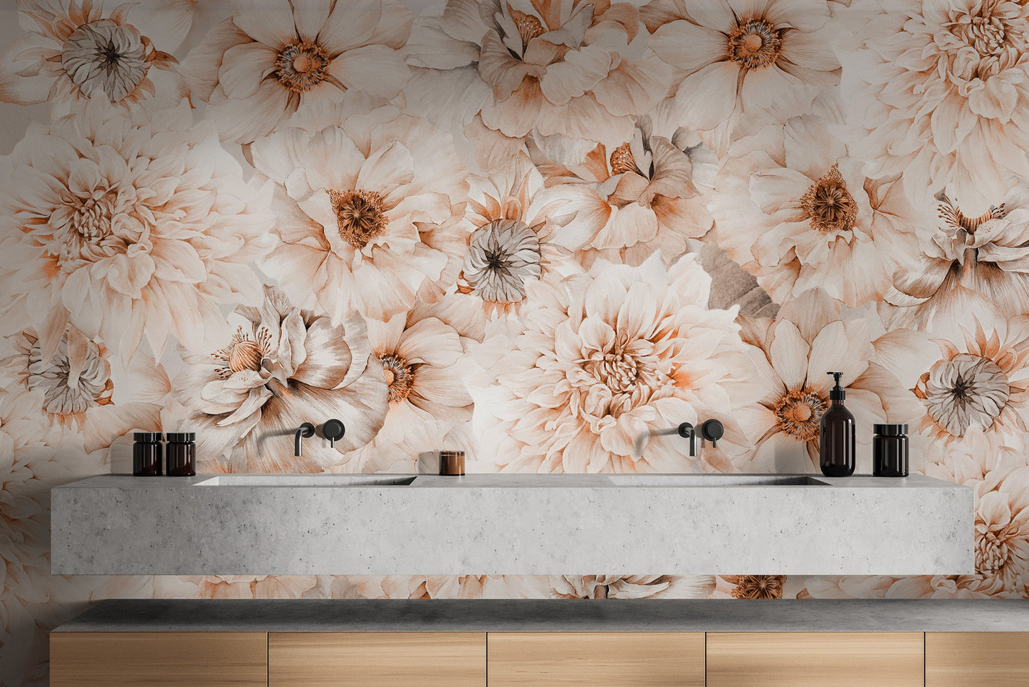 Soft Blossom Aesthetic Flower Wallpaper for decor