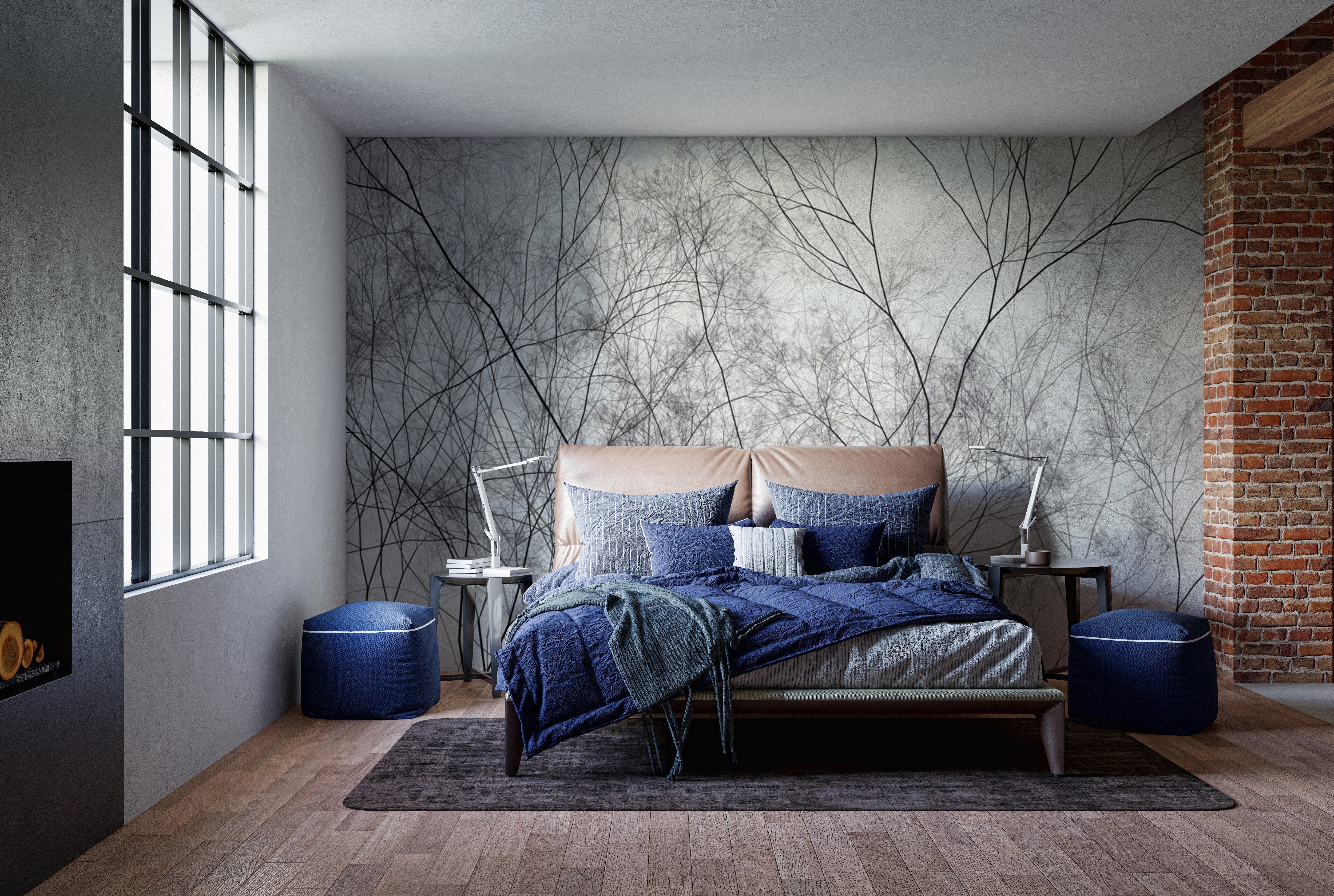 Organic Tree Pattern Wall Mural
