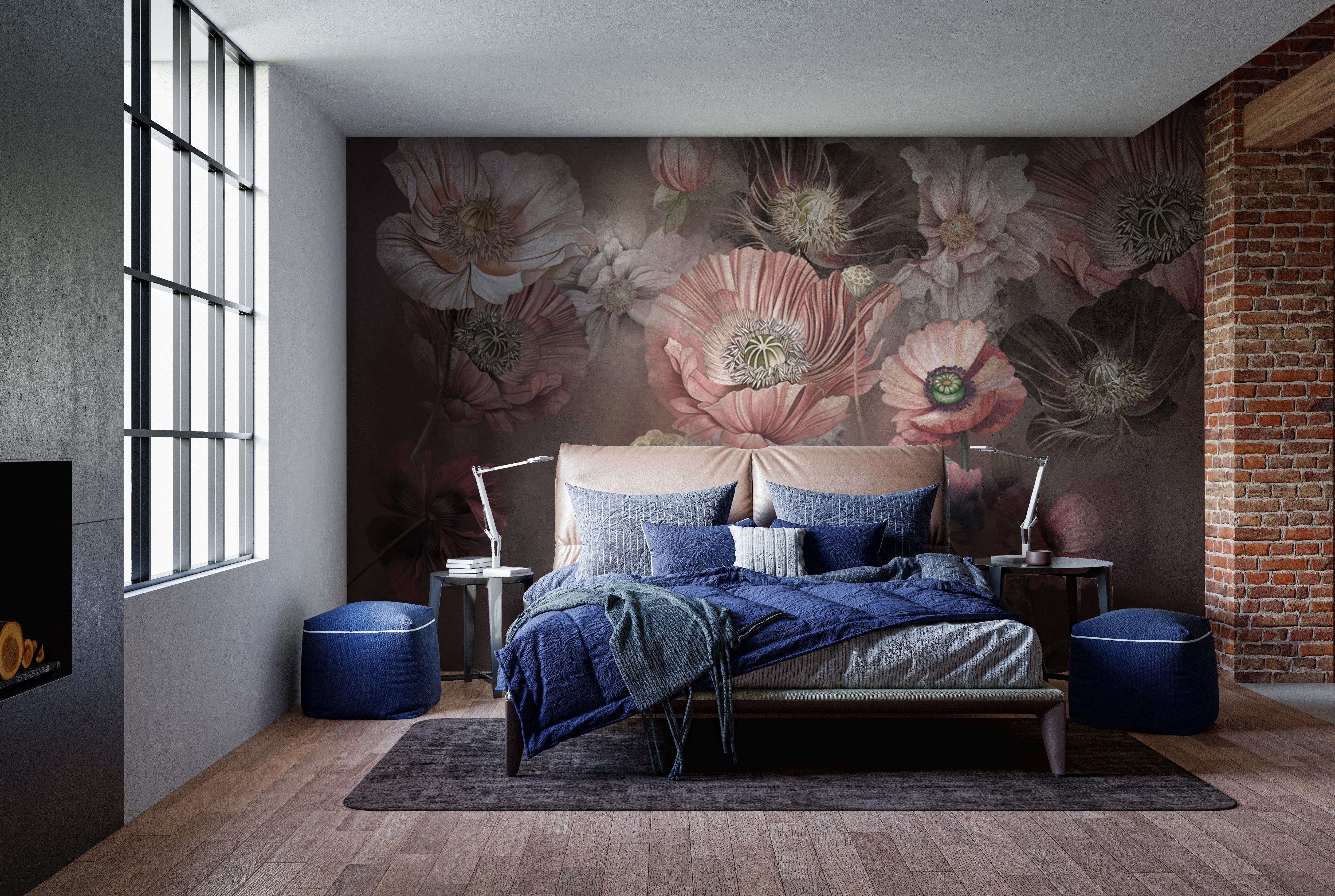 Majestic Bloom Wall Covering
