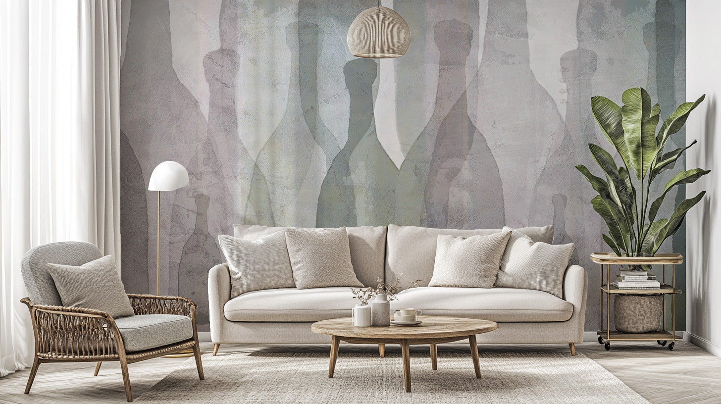 Enchanting vineyard mural for a magical wall transformation.
