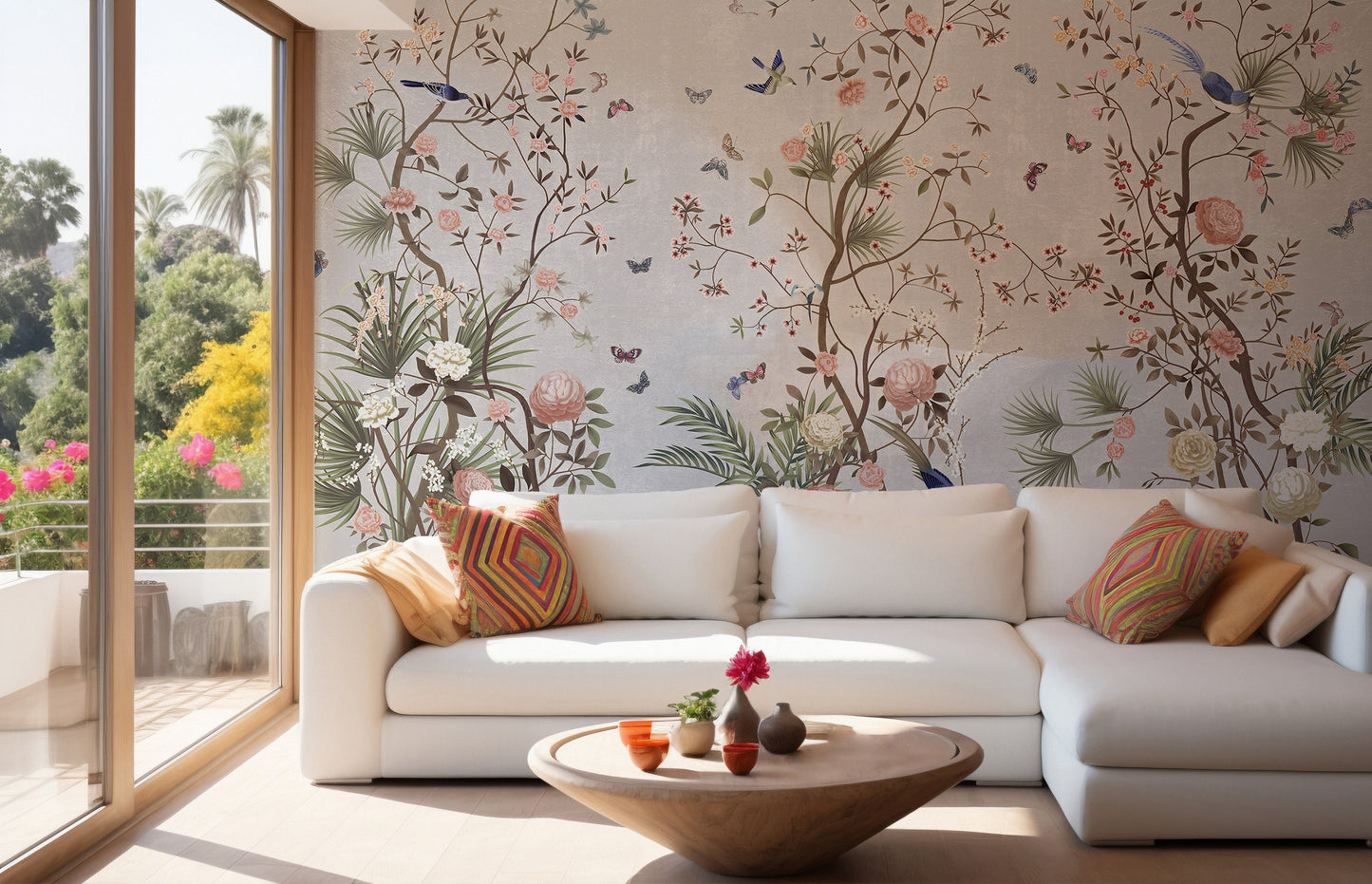 Blossoms Colorful Floral Wallpaper Murals - Giffywalls