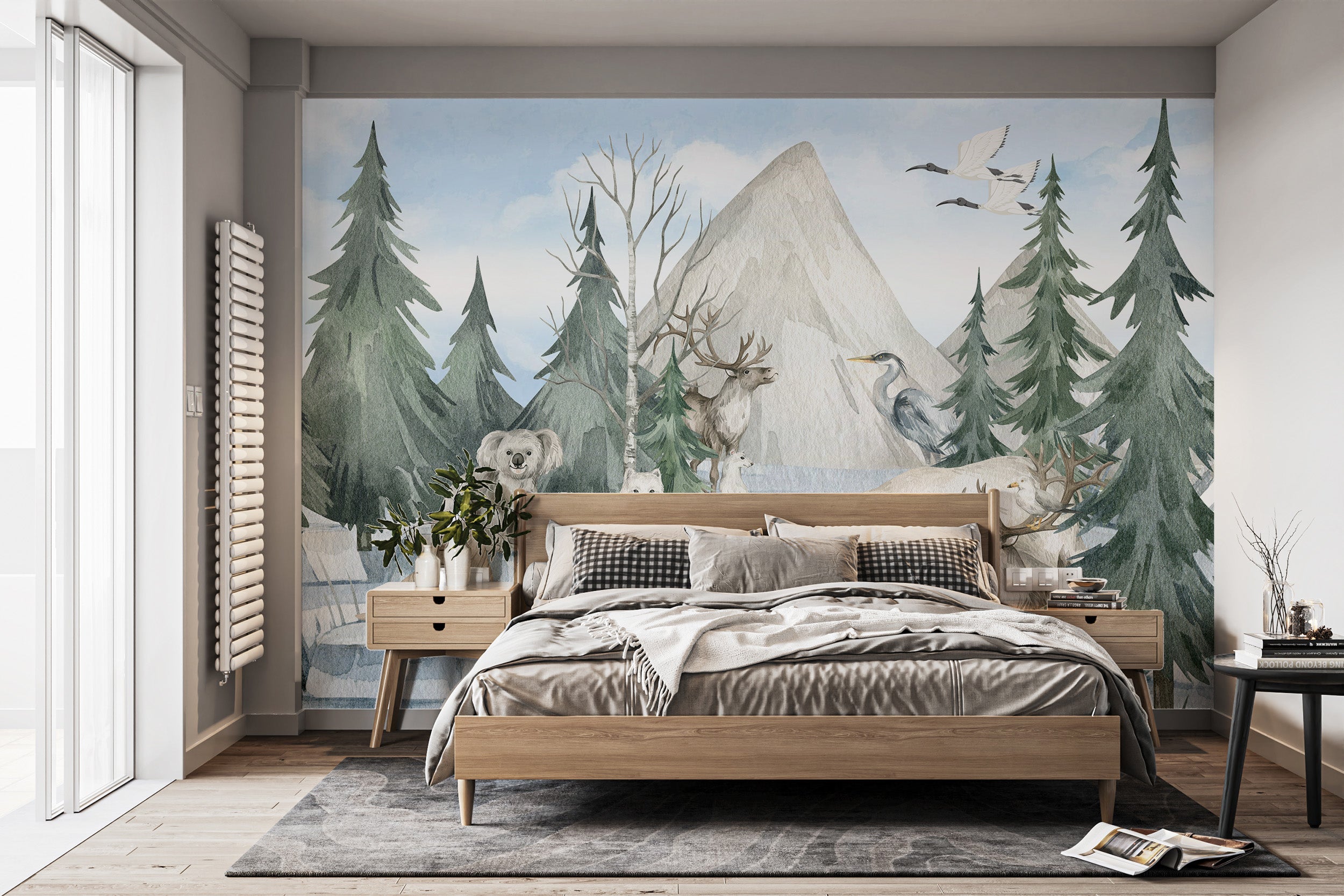 Frozen Frontier Majestic Wildlife Mural wall decor wallpaper