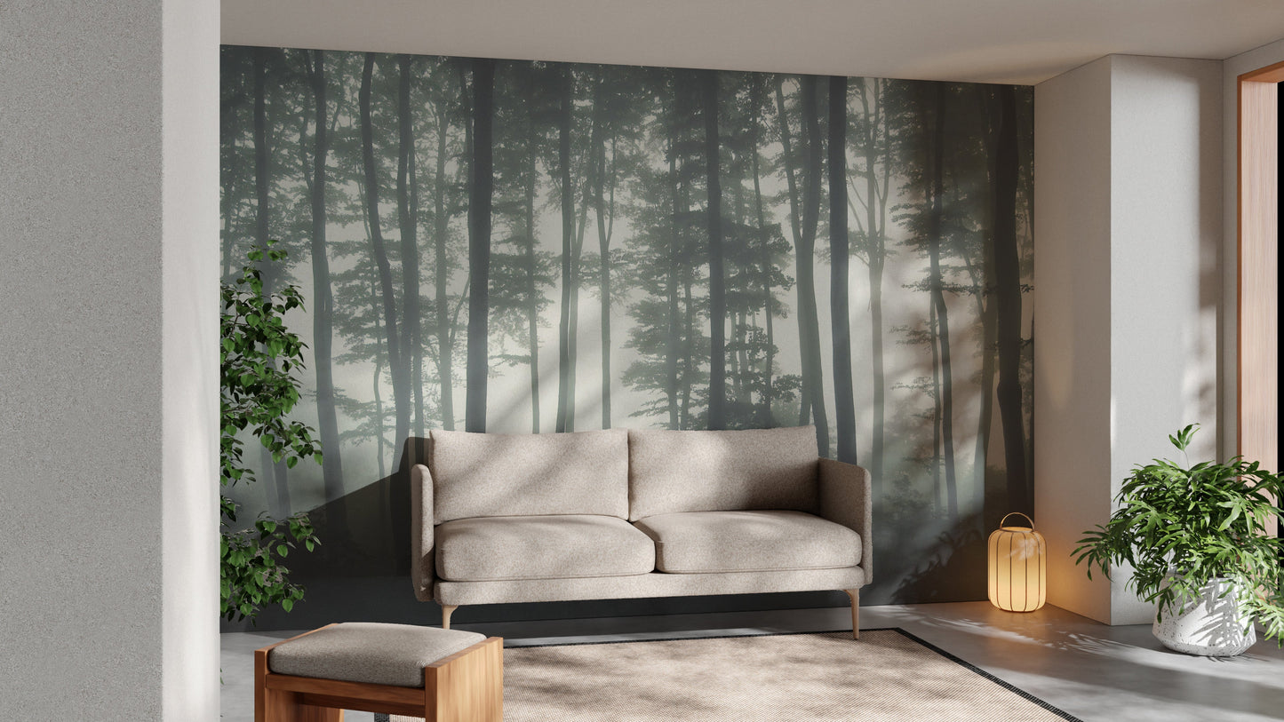 Halloween Forest Tree Wallpaper Mural
