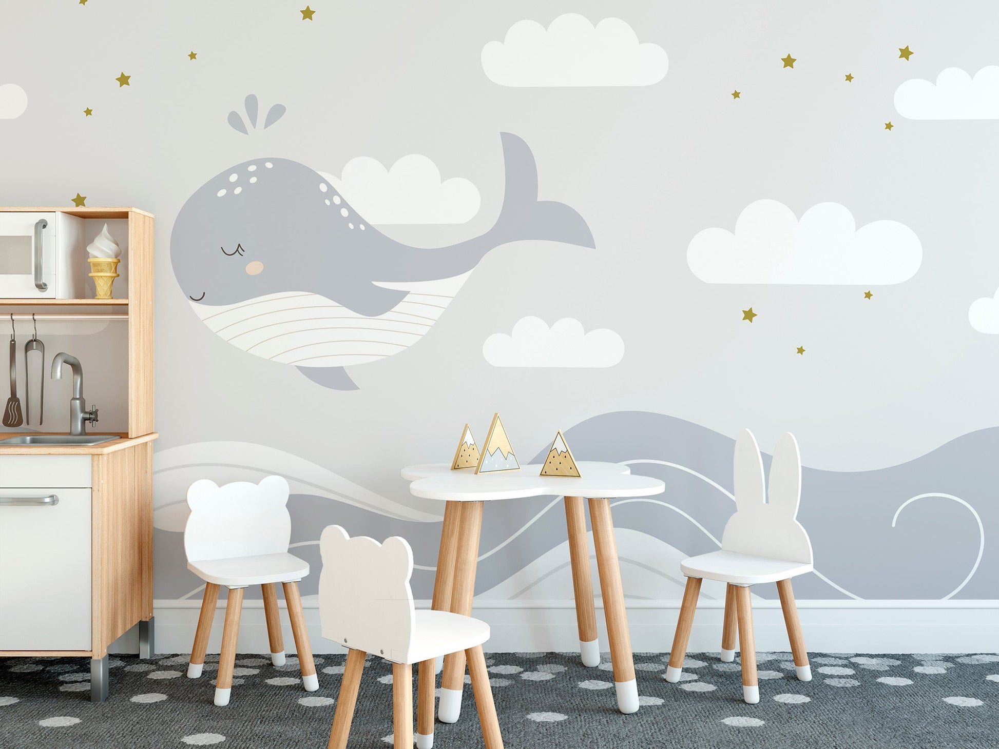 Whale Dreams Wall Mural - Giffywalls