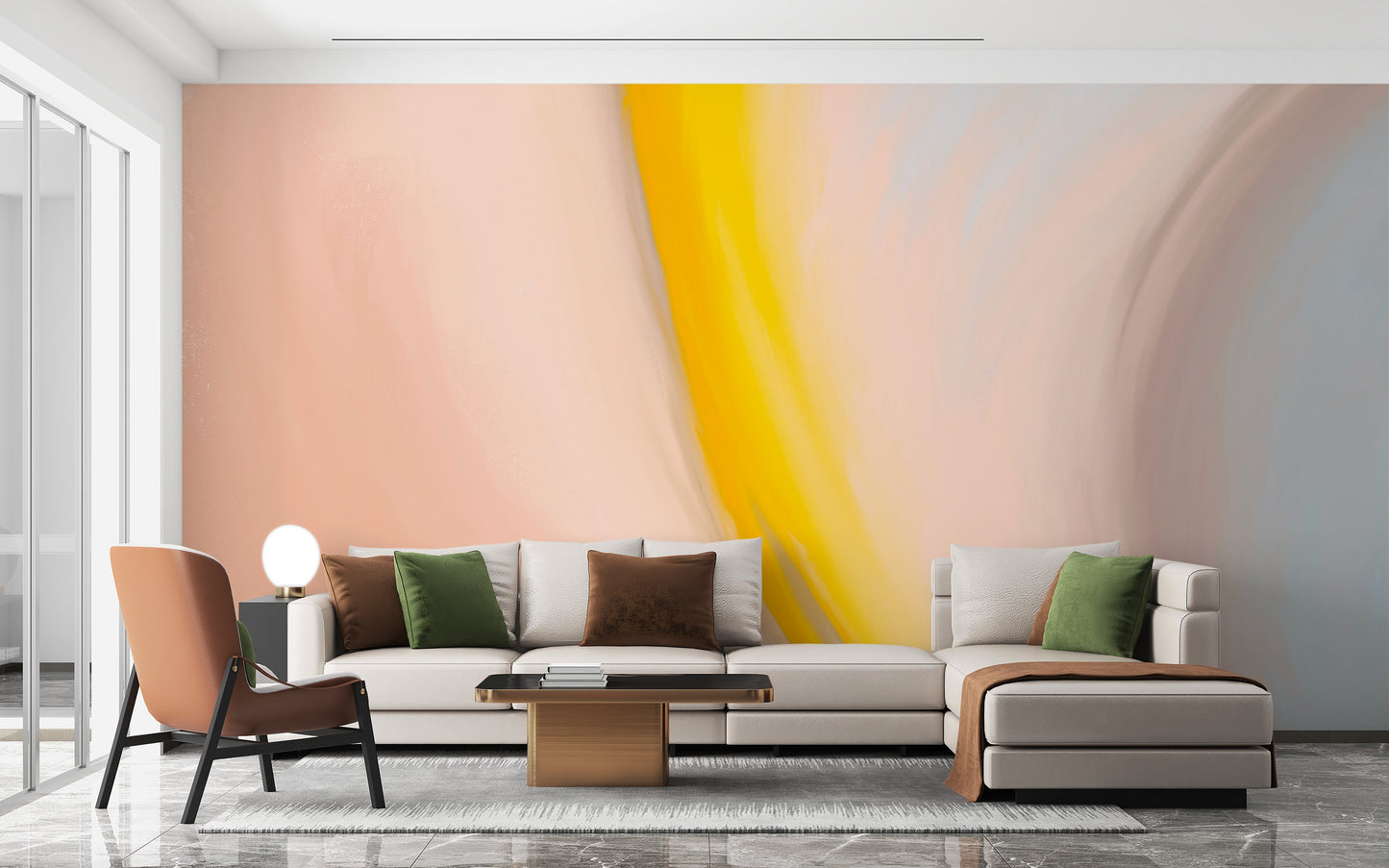 Vibrant Abstract Wall Mural - Giffywalls