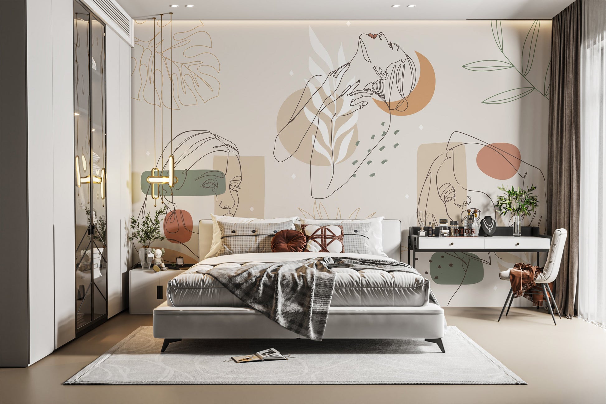 Contour Elegance Artwork Series Mural for walls