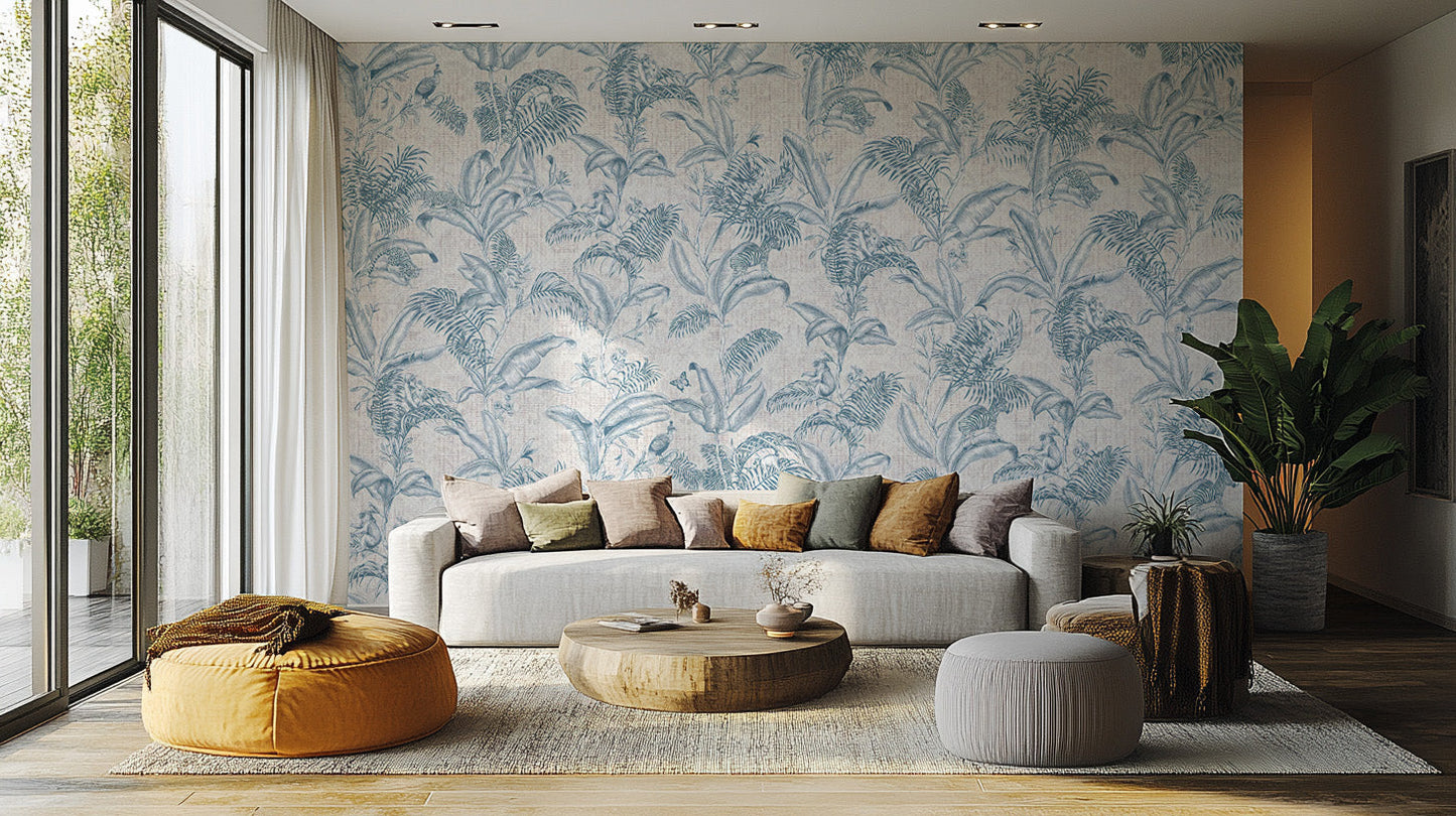 Tropical evolution wallpaper inspired by Darwin’s discoveries.
