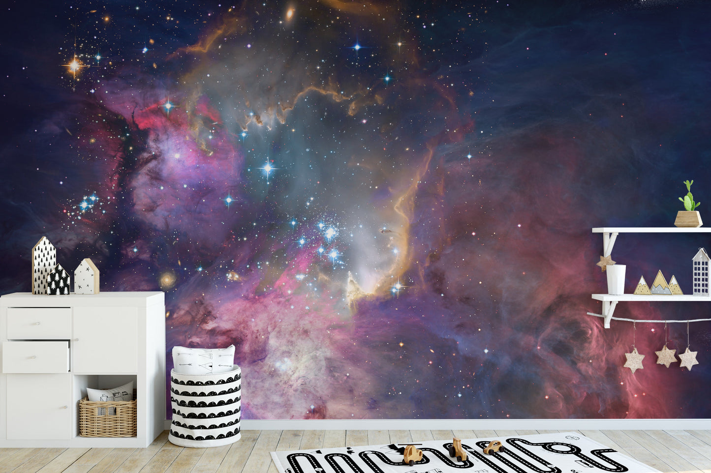 Galactic Nebula Space Wall Mural - Giffywalls