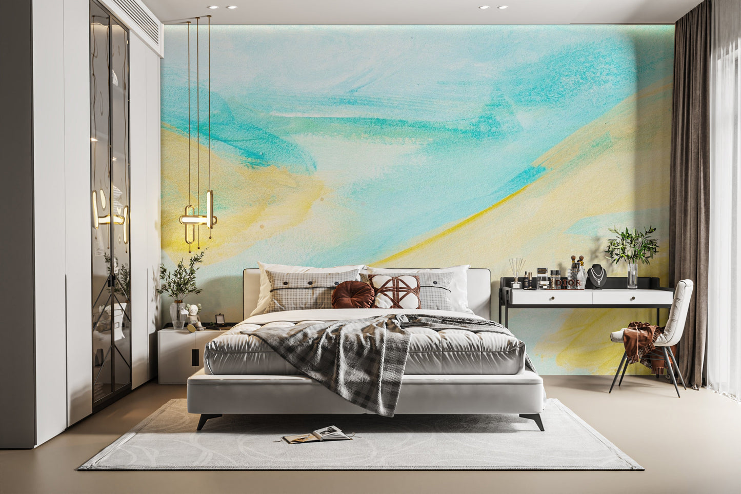 Watercolor Brushstrokes Wallpaper Mural - Giffywalls