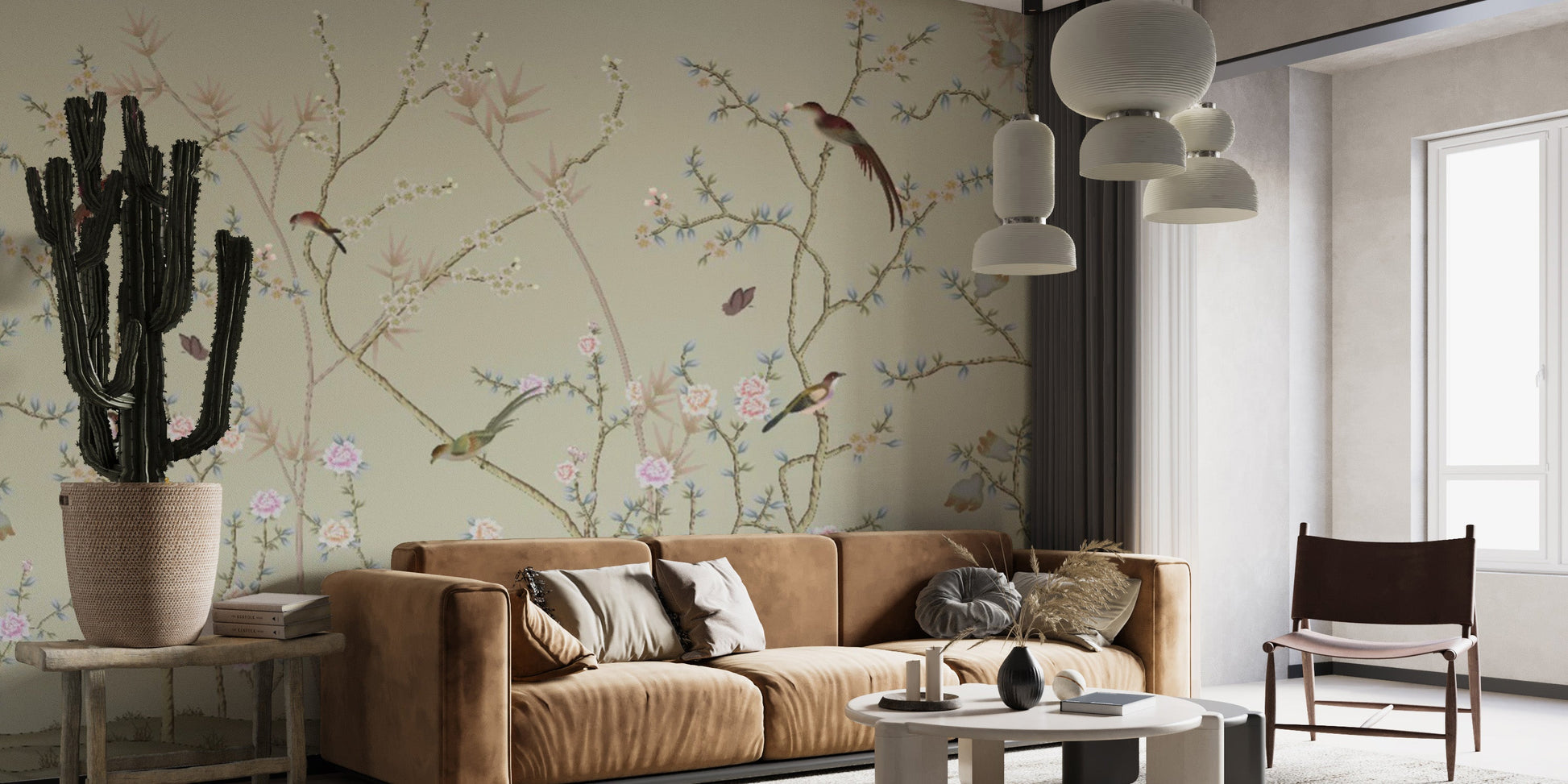 Chinoiseries Birds Wallpaper Murals - Giffywalls