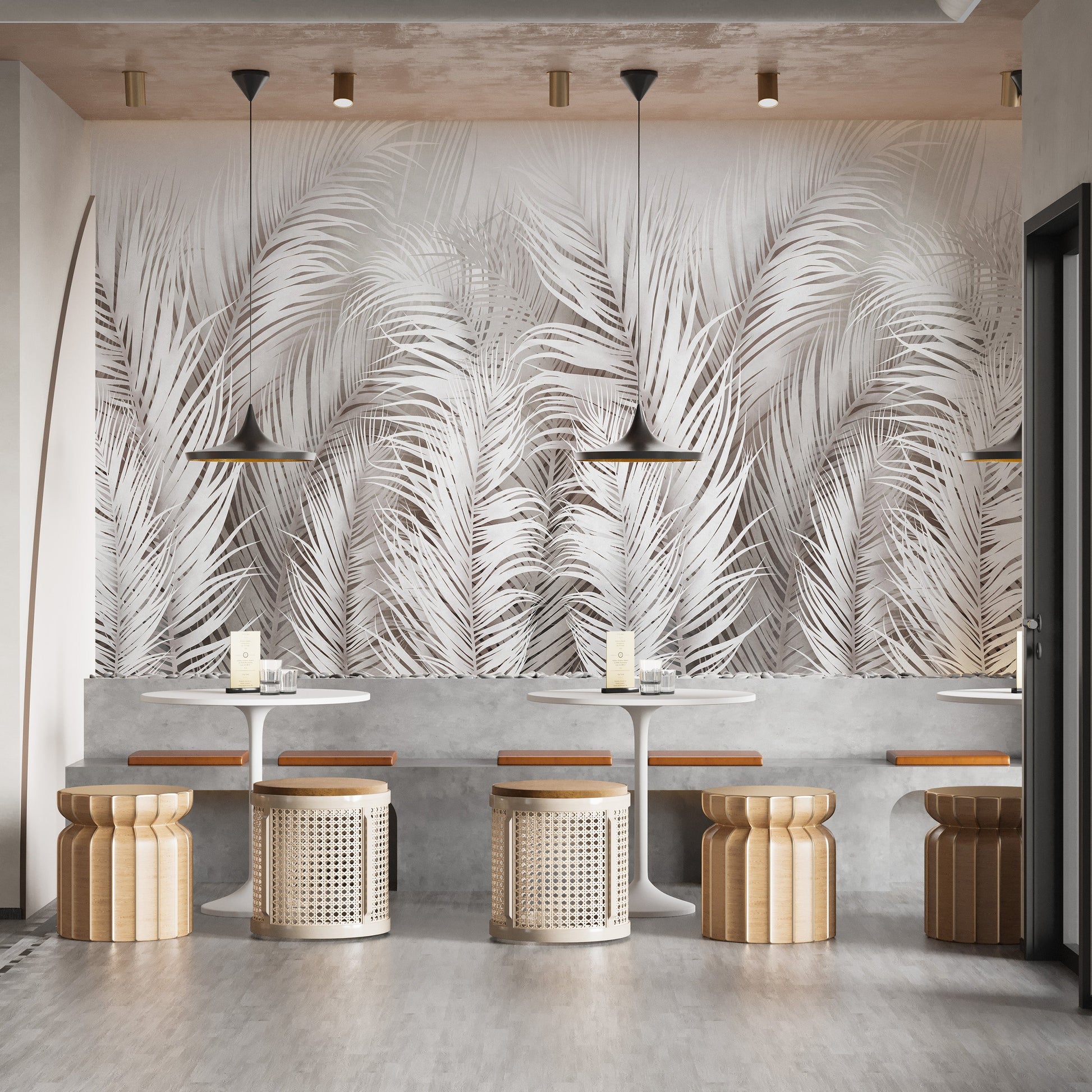 Seraphic Feather Array Wall Mural - Giffywalls