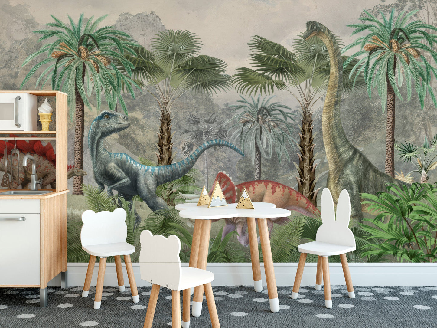 Mesozoic Mingle Wall Mural - Giffywalls