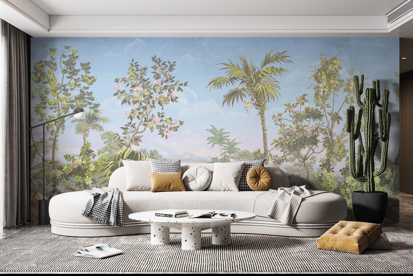 Serene Rainforest Panorama Mural
