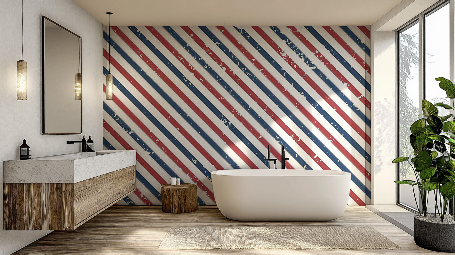 Abstract Lines Wallpaper Mural - Giffywalls