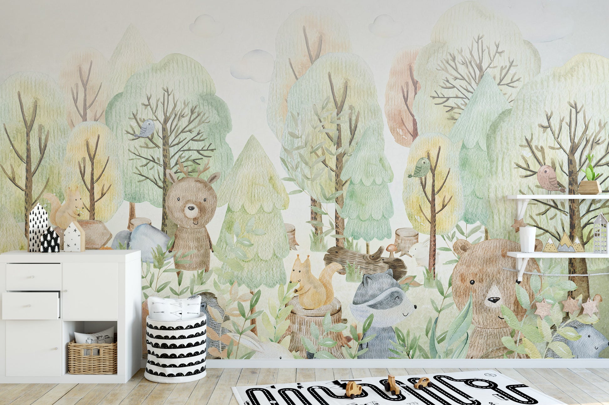 Doodles Bears Animals Wallpaper Murals - Giffywalls