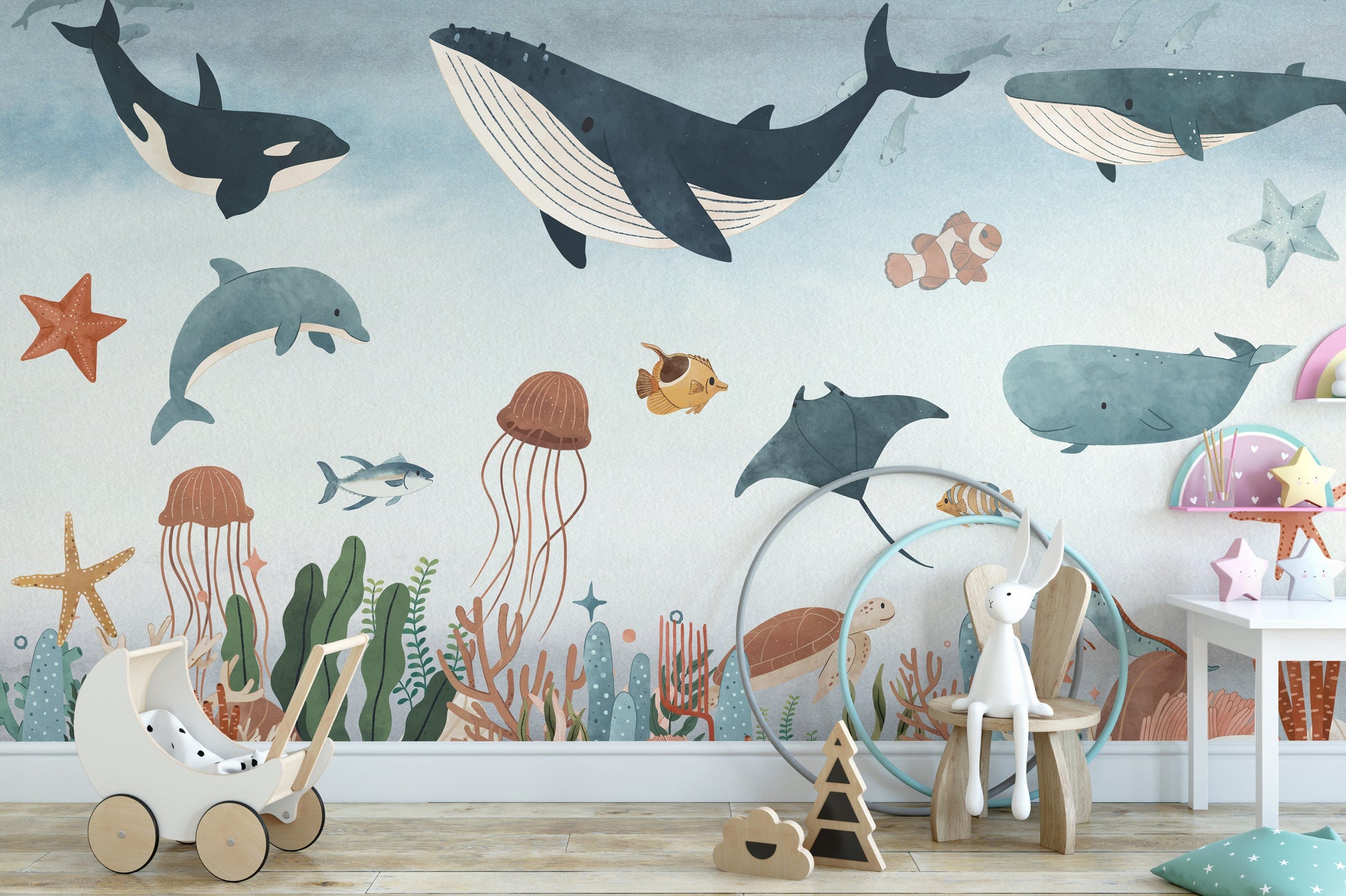 Sea Symphony Feature Wall Mural - Giffywalls