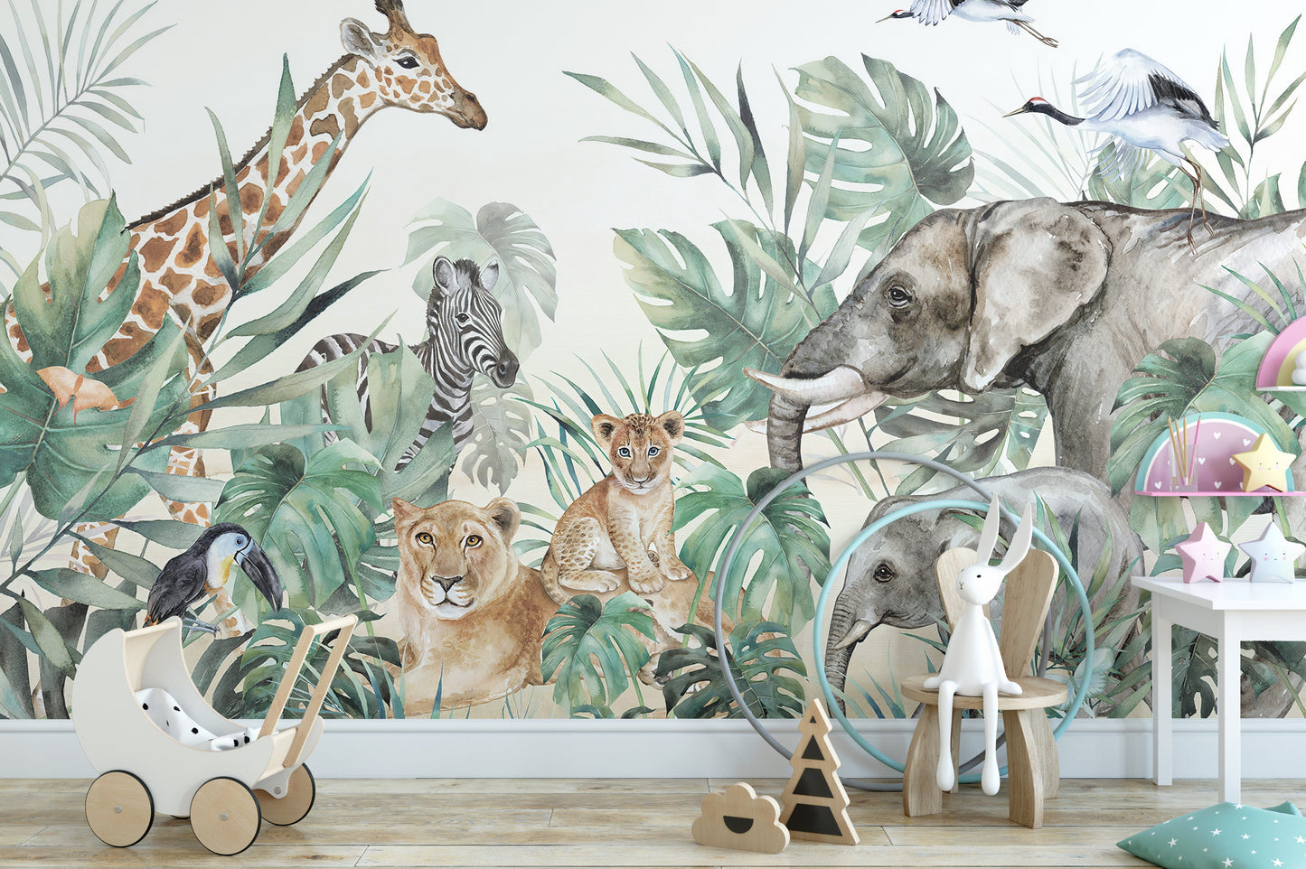 Kids Room Royal Animals Wallpaper Murals - Giffywalls