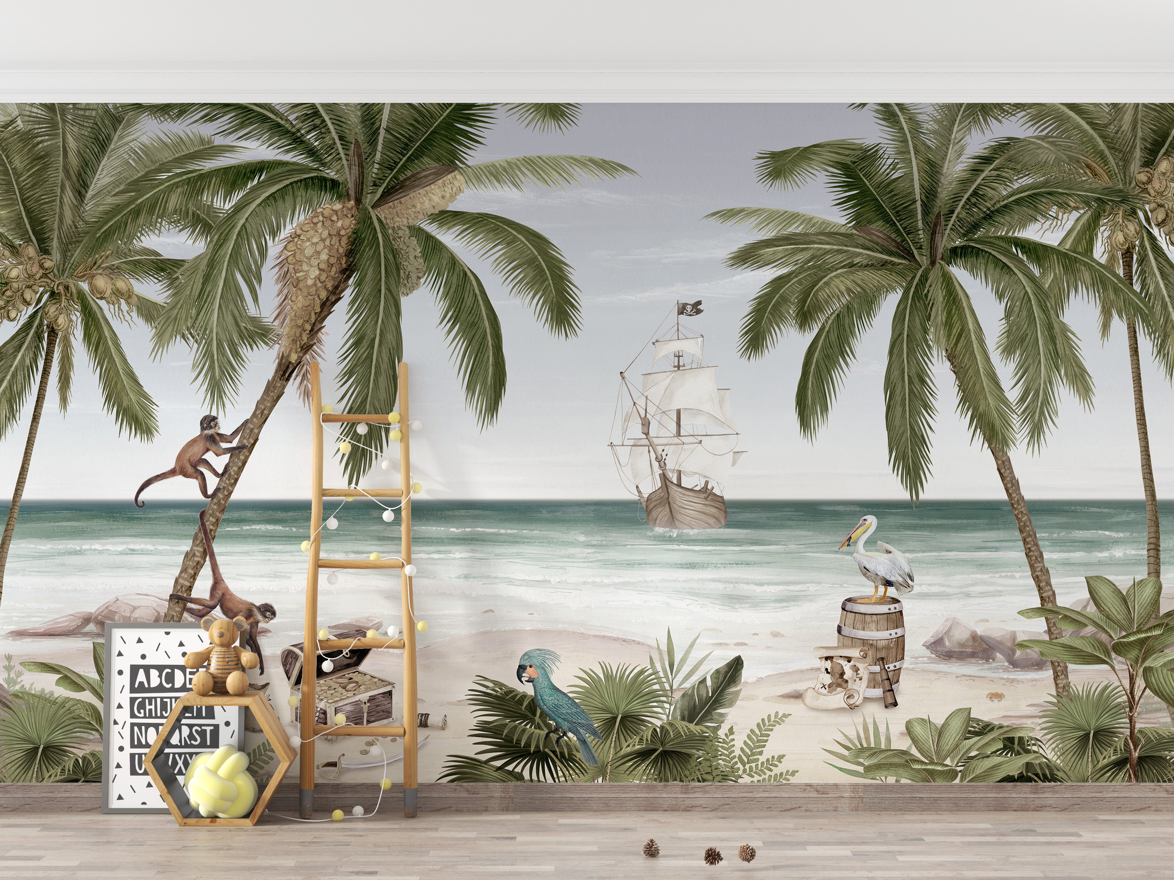 Pirate Bay wall Mural wallpaper - Giffywalls