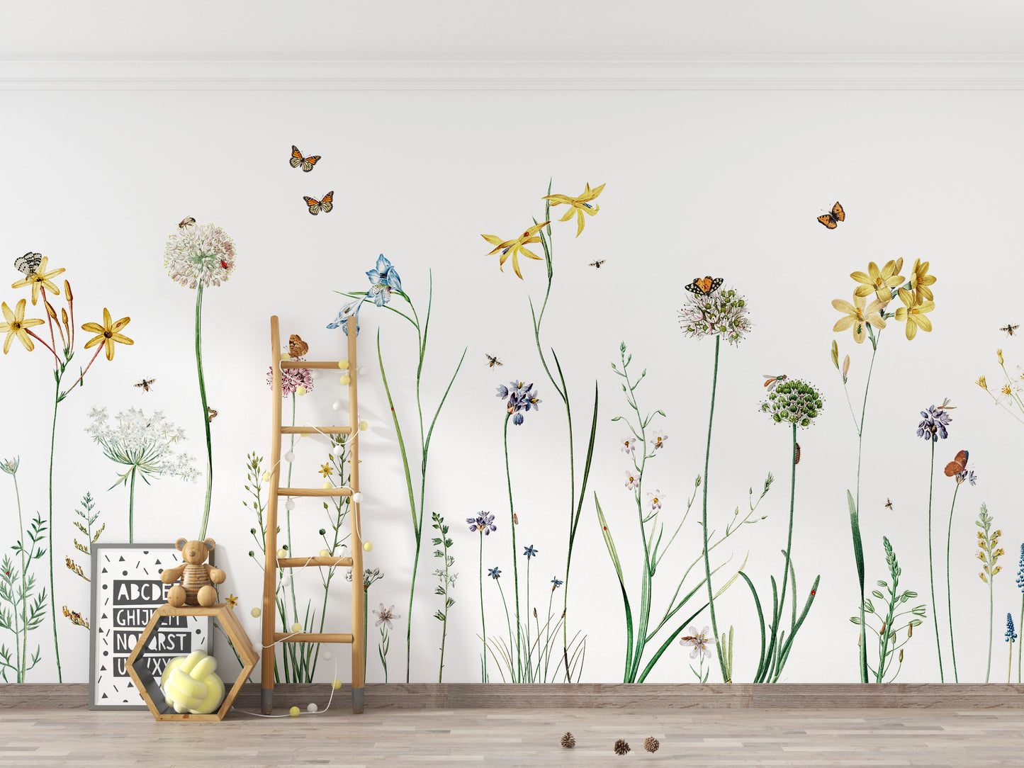 Butterfly Garden Wallpaper Murals - Giffywalls