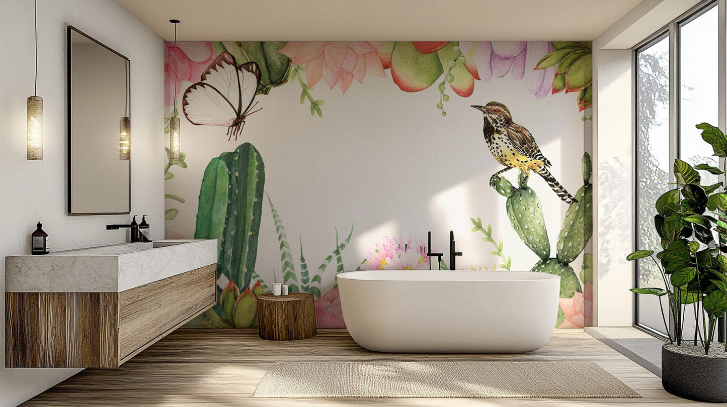 Succulents Plants wallpaper murals - Giffywalls