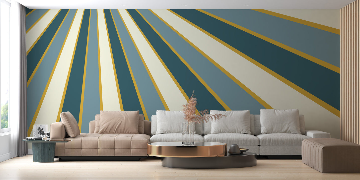 Multicolor Abstract Striped Line wallpaper Murals - Giffywalls