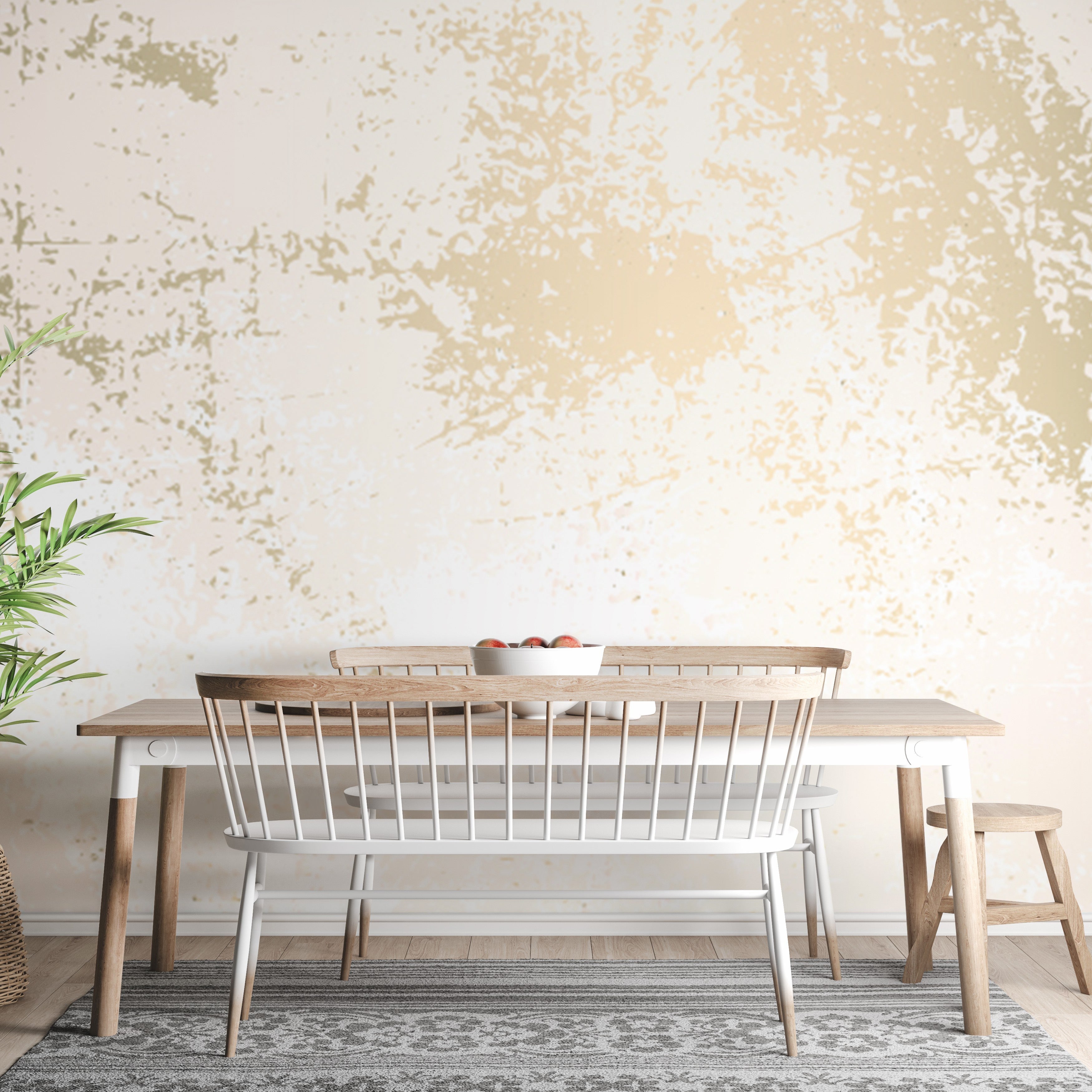 Gold marble wall mural wallpaper for a sophisticated interior.
