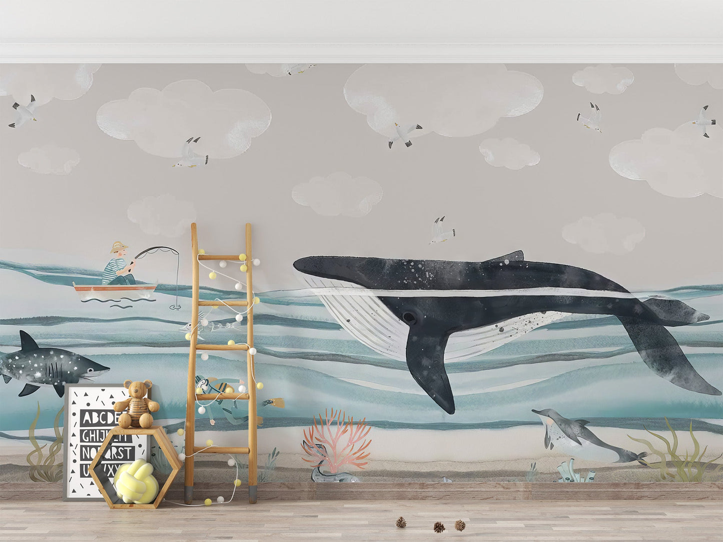 Whale Shark Mural Wallpaper