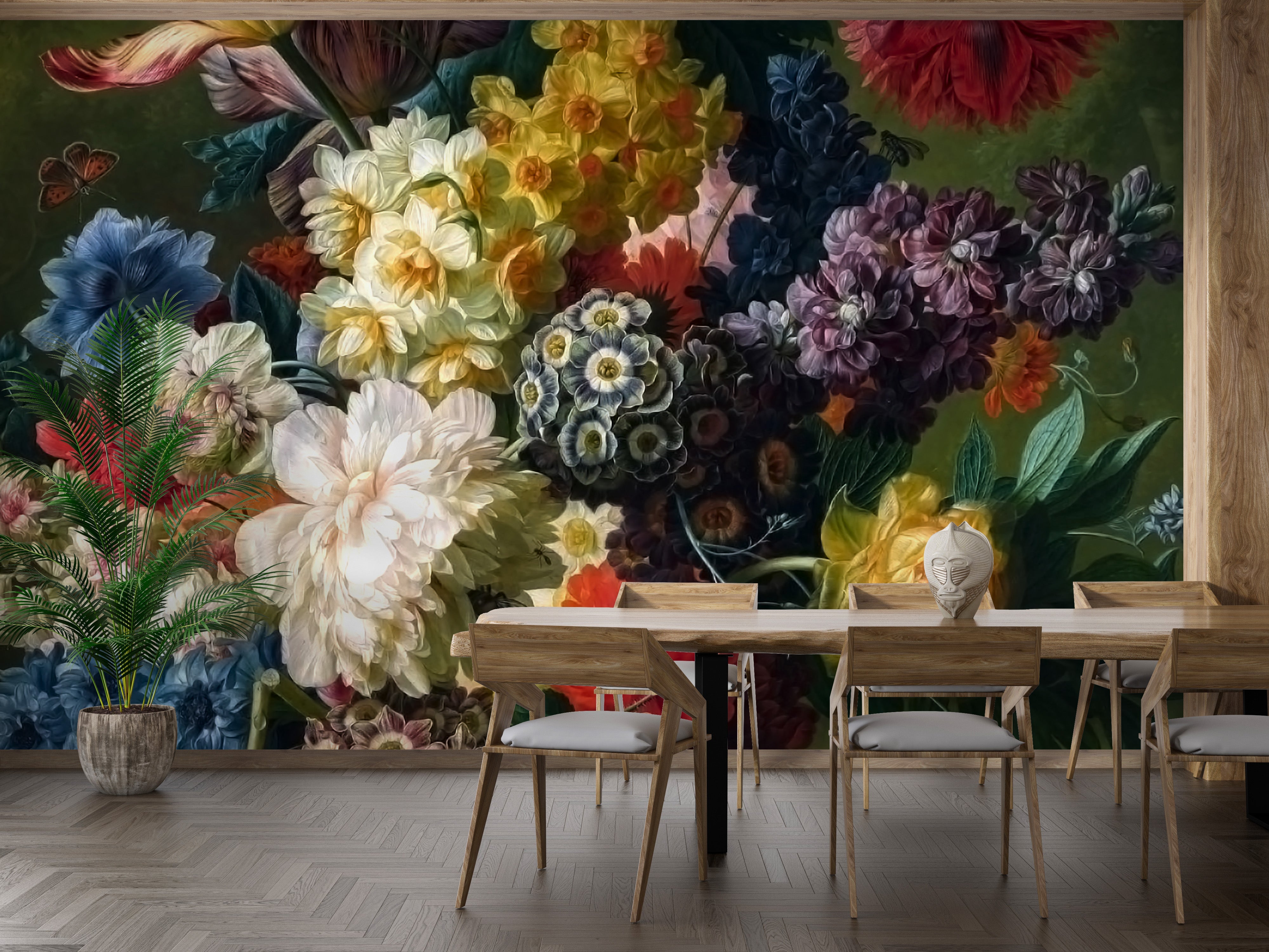 Dark Floral Wallpaper For Walls - Giffywalls