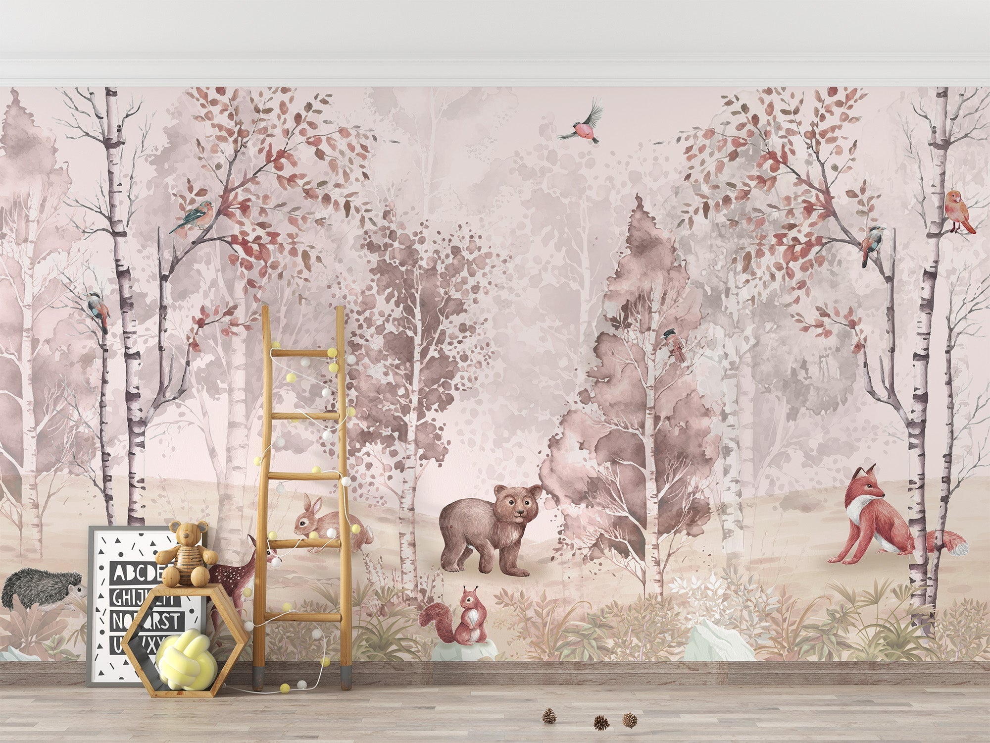 Frolic Forest Fables wallpaper for cozy playrooms