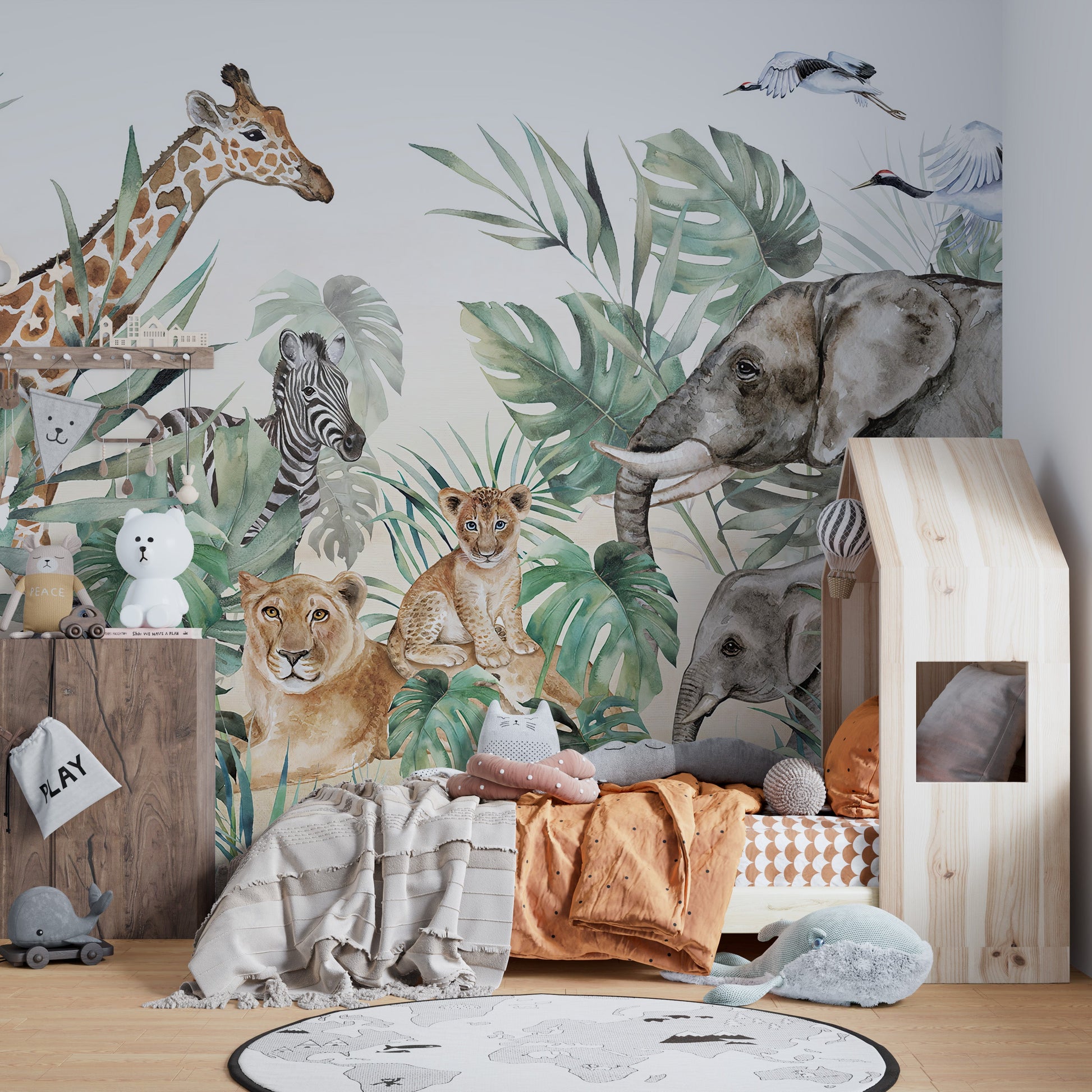 Kids Room Royal Animals Wallpaper Murals - Giffywalls