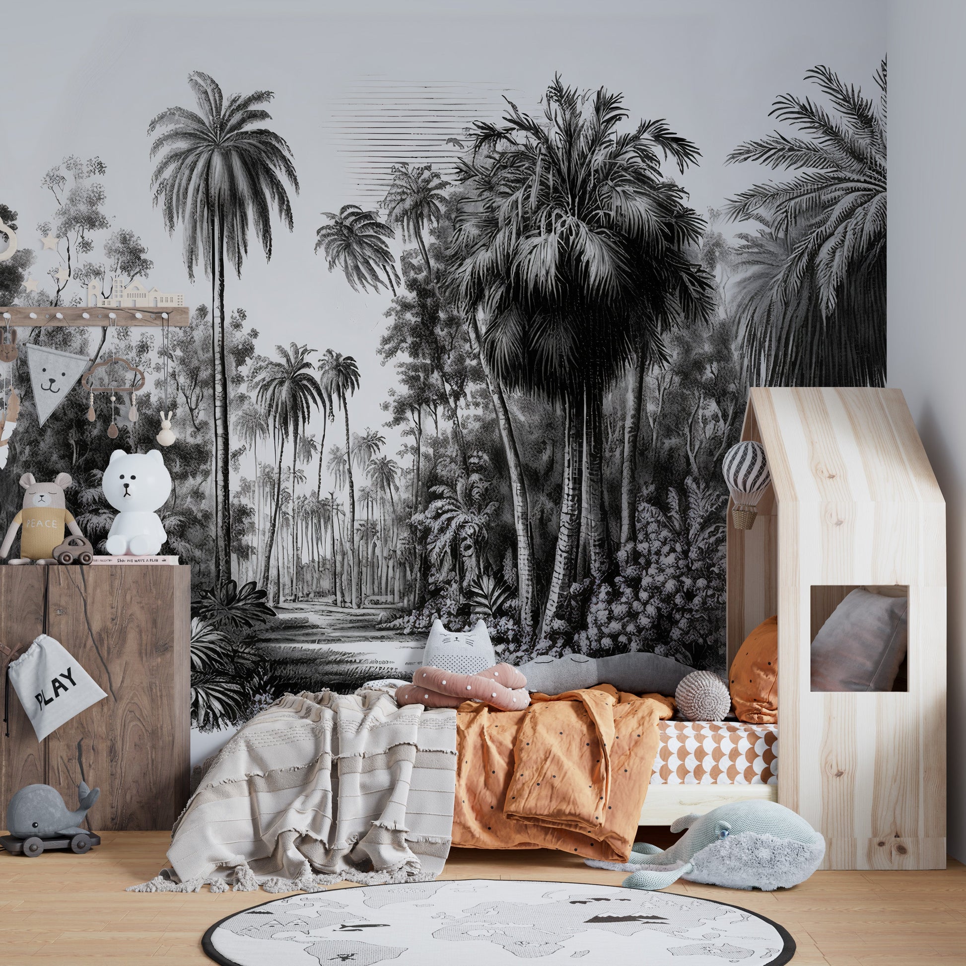 Eucalyptus Black Trees Wallpaper Murals - Giffywalls