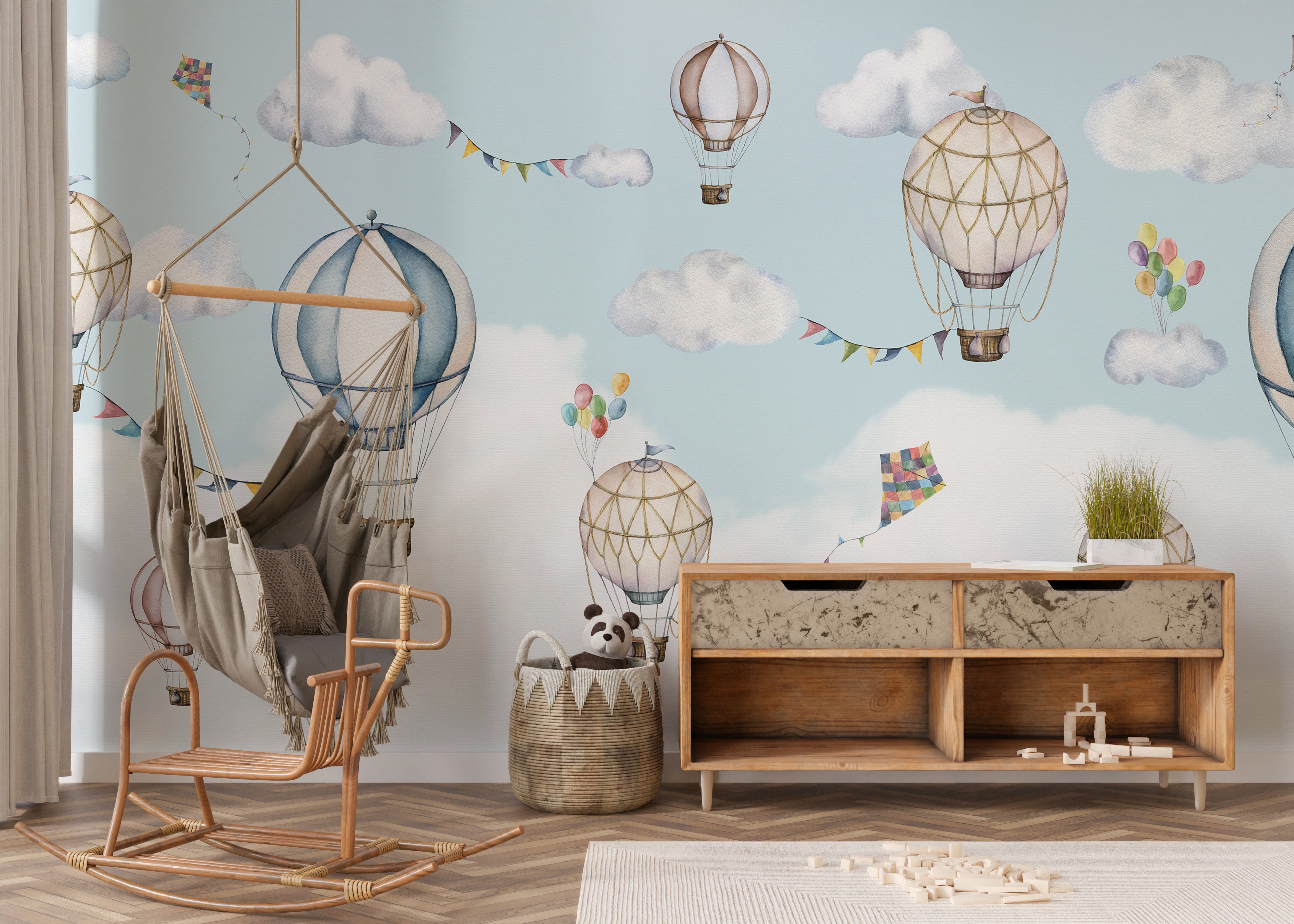 Hot Air Balloon Bonanza Wallpaper Wall Murals - Giffywalls