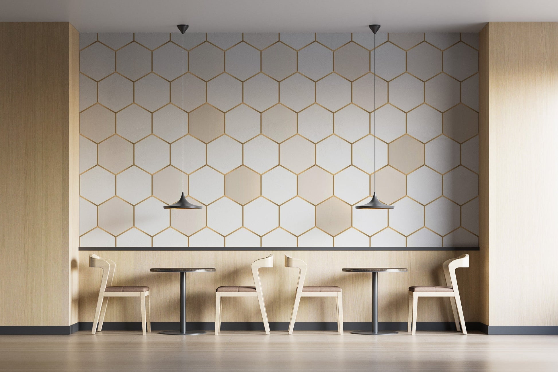 Honeycomb Hexagon wallpaper Murals - Giffywalls