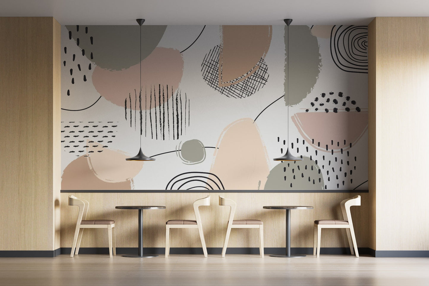 Pastel Light Color Grey Abstract Wallpaper Murals - Giffywalls