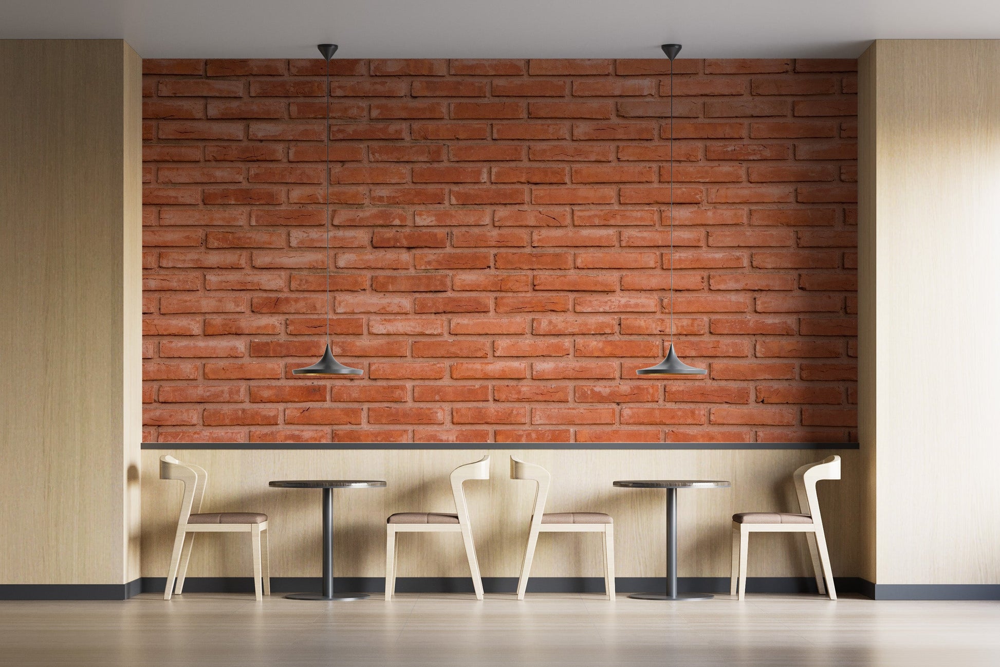 Red Bricks Wallpaper Mural - Giffywalls