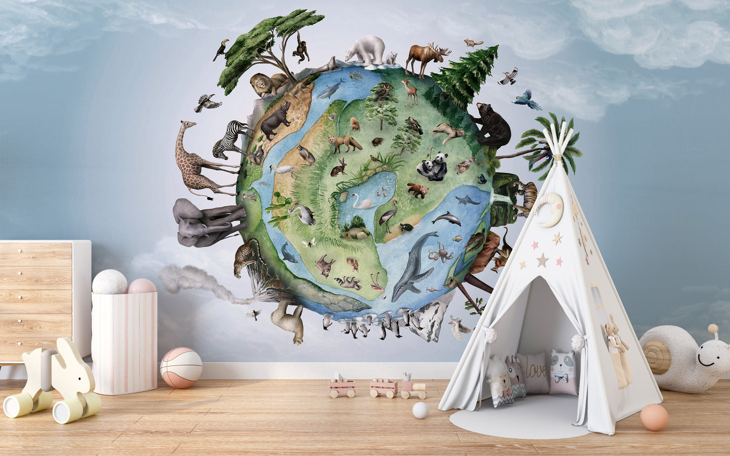 Animals Around Earth Wallpaper - Giffywalls