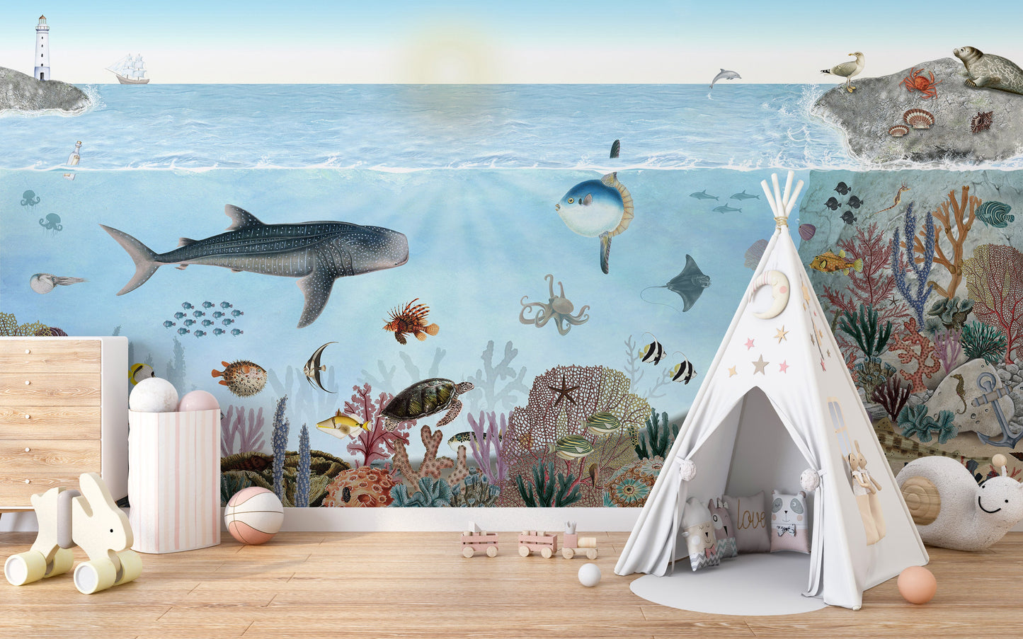 Ocean Lookbook wallpaper wall murals - Giffywalls