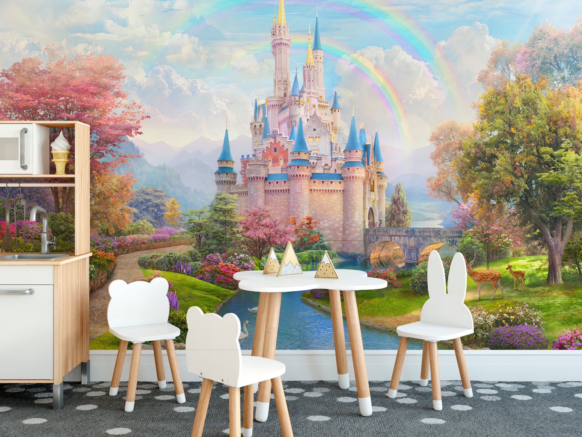 Enchanting Princess Castle Wallpaper - Fairy Tale Inspired - Giffywalls