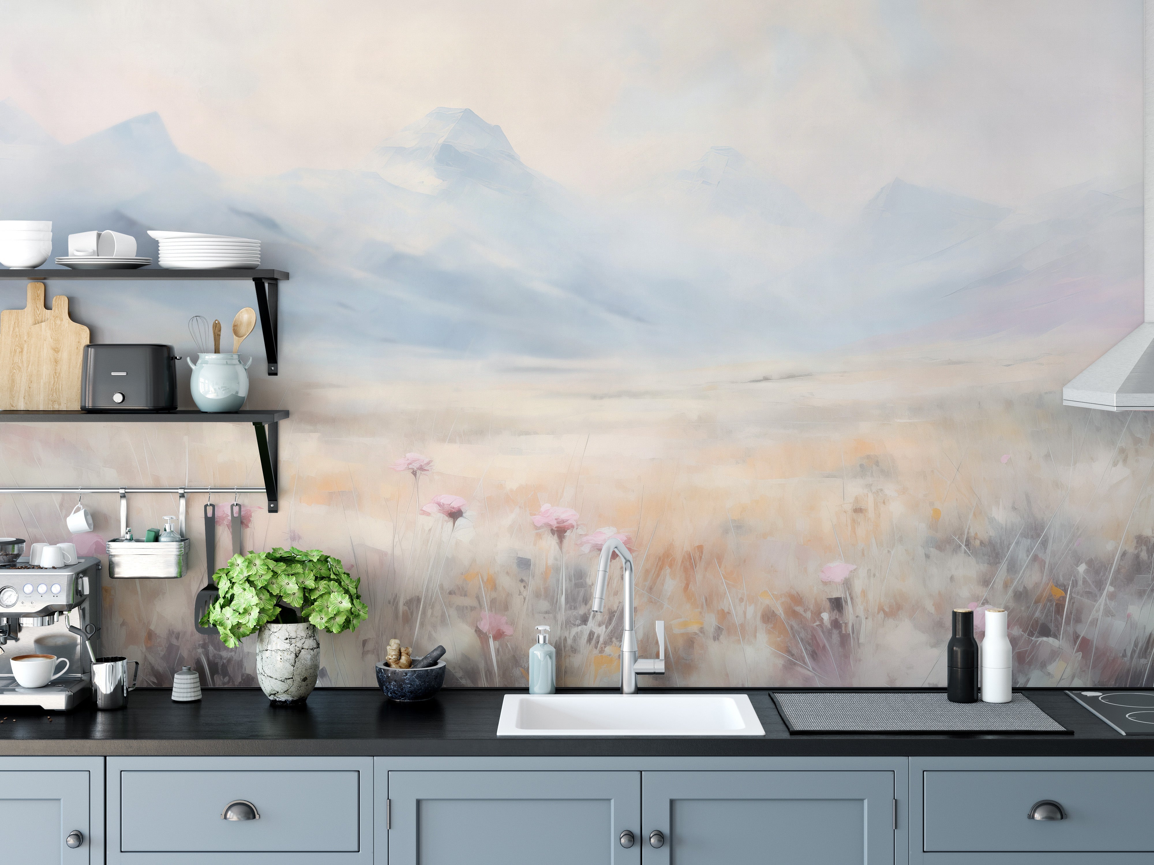 Watercolor California Spring Wallpaper Murals - Giffywalls