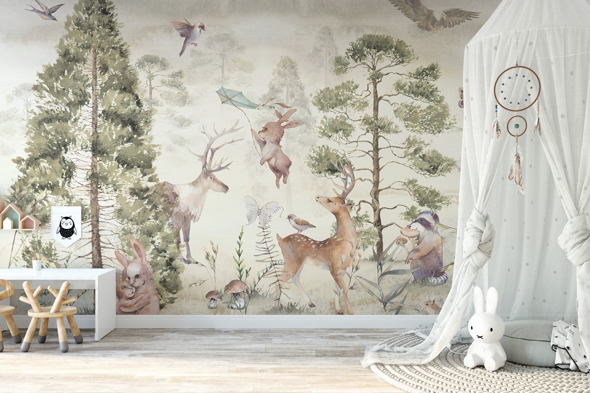 Graceful Deer & Animals Wallpaper Murals - Giffywalls